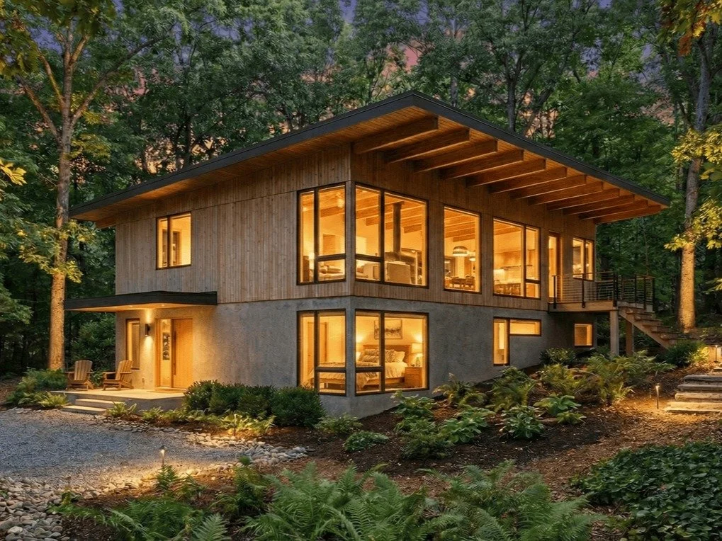 New on the boards! We are starting work on a stunning contemporary residence situated in a quiet wooded landscape.

Here is an early preview of the exterior. We can&rsquo;t wait to share more with you as the design evolves and construction gets under