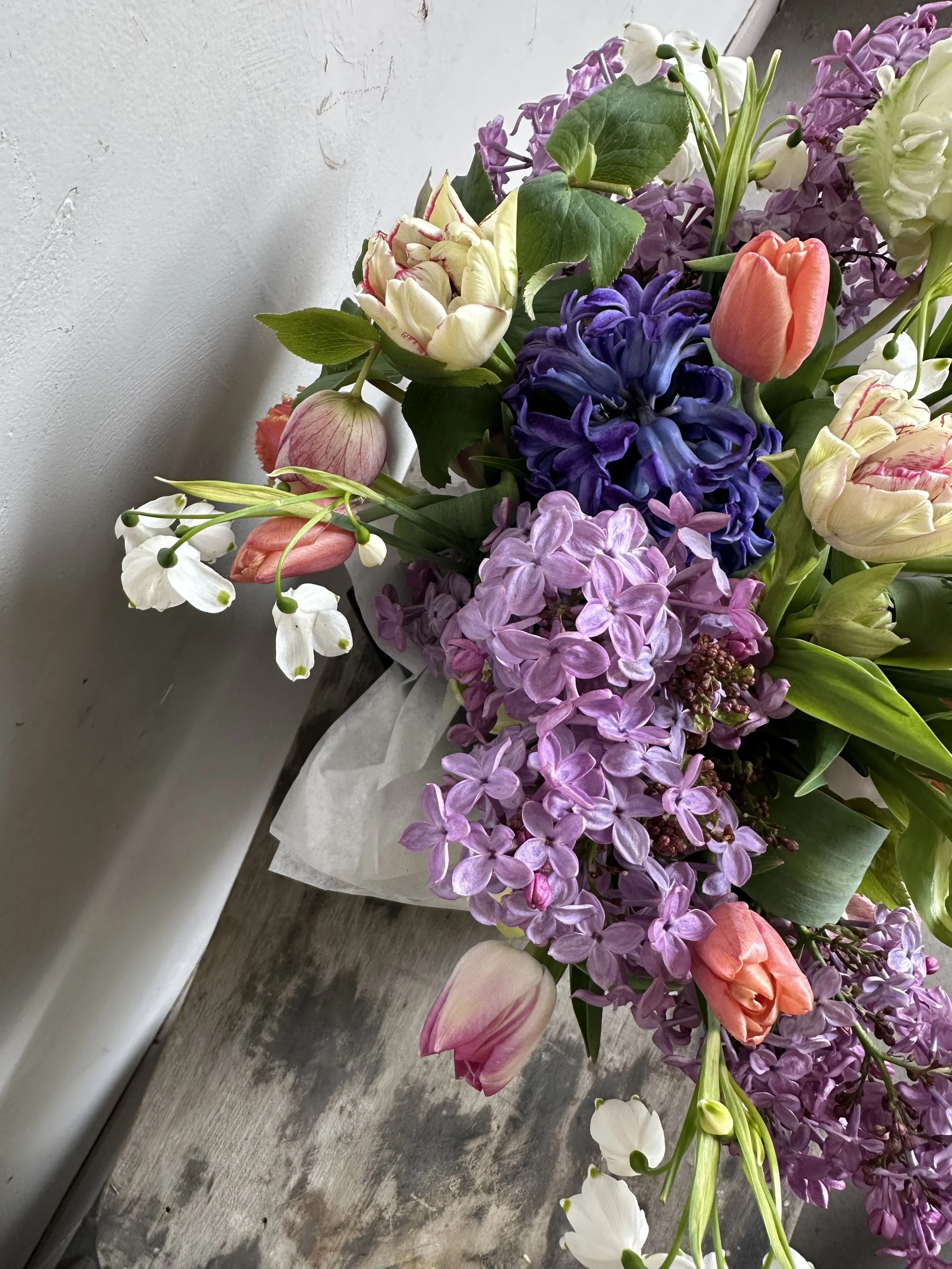 Special Occasion Seasonal Wrapped Bouquet - 3 Sizes
