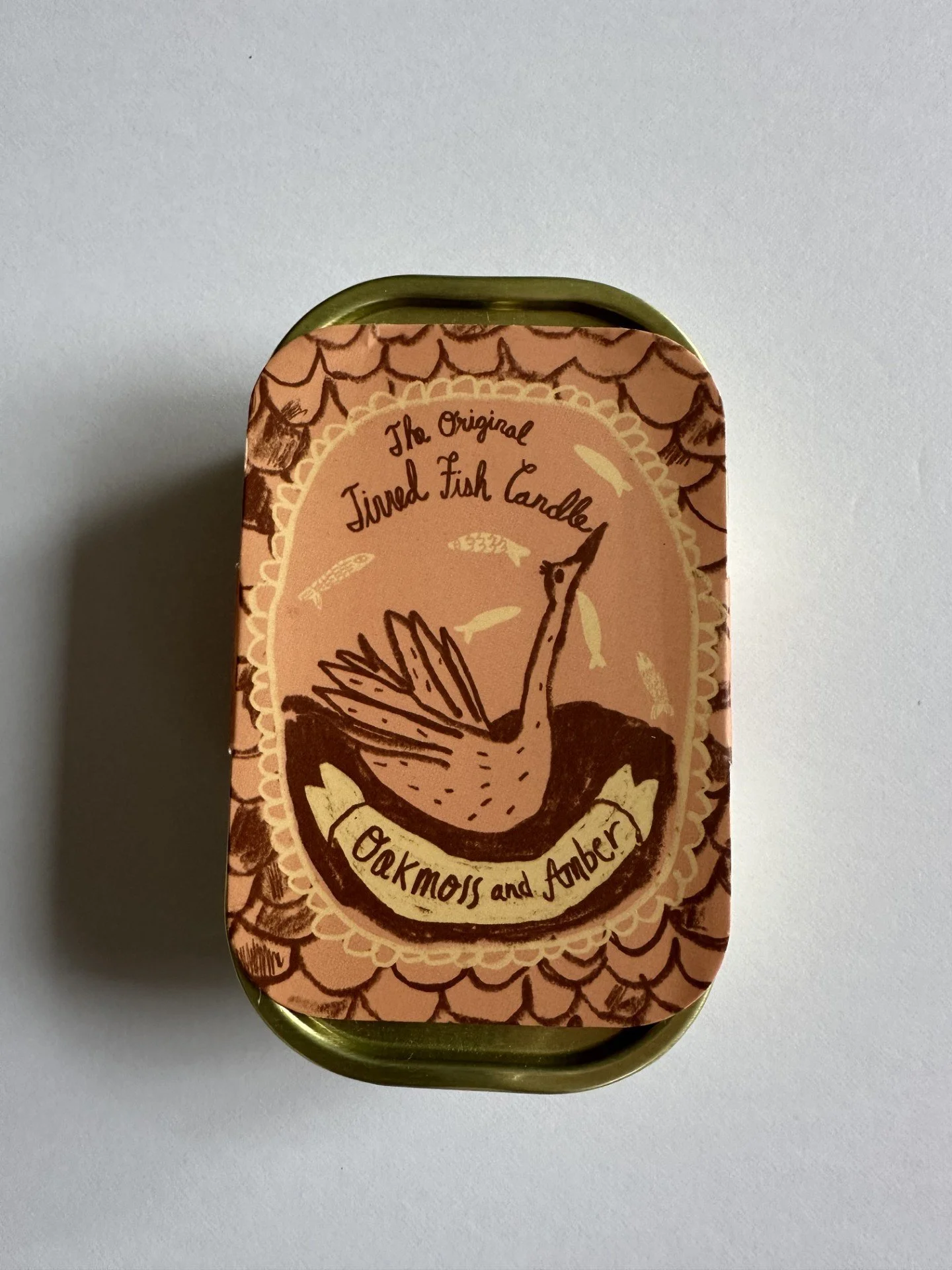 Oak and Amber Tinned Fish Candle