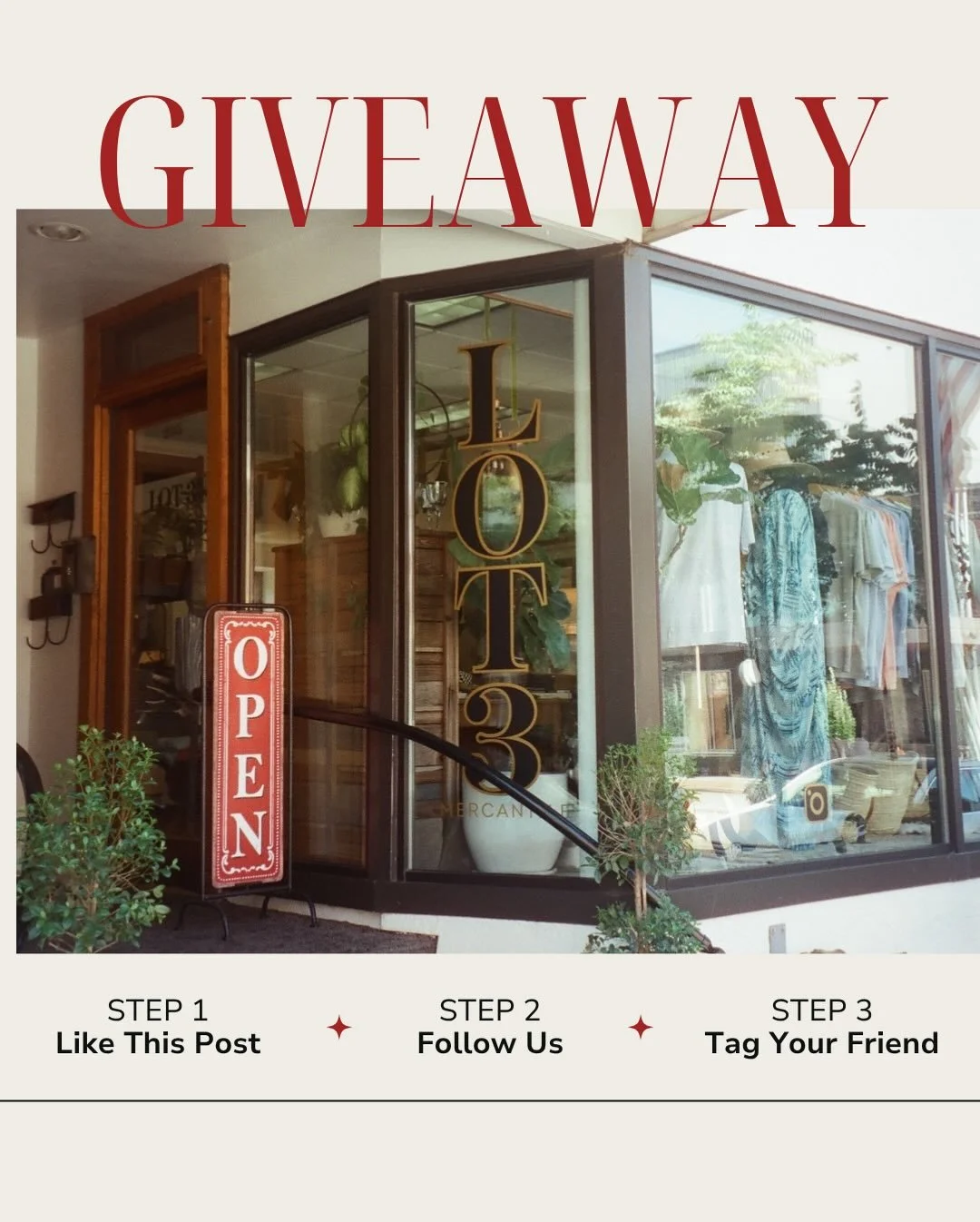 ✨🎉 1,000 FOLLOWERS GIVEAWAY 🎉✨
Such a sweet milestone, and it&rsquo;s all thanks to YOU! To celebrate, we&rsquo;re giving away a $100 Lot 3 Gift Card! ❤️

To enter:
1️⃣ Follow us
2️⃣ Like this post
3️⃣ Tag a friend (each tag = an entry!)

Winner wi