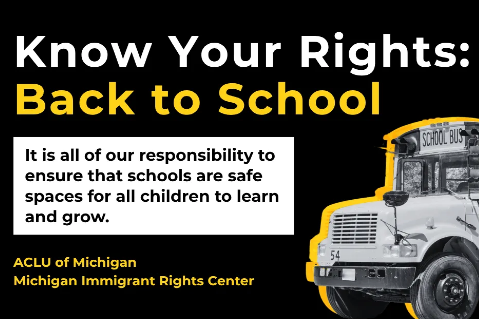 Know Your Rights: Back to School