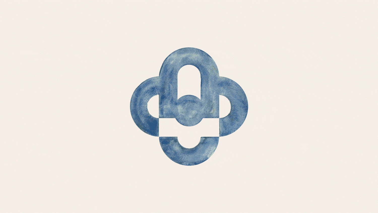 Animated logo with watercolor texture forming a balanced geometric design | The Morris Project