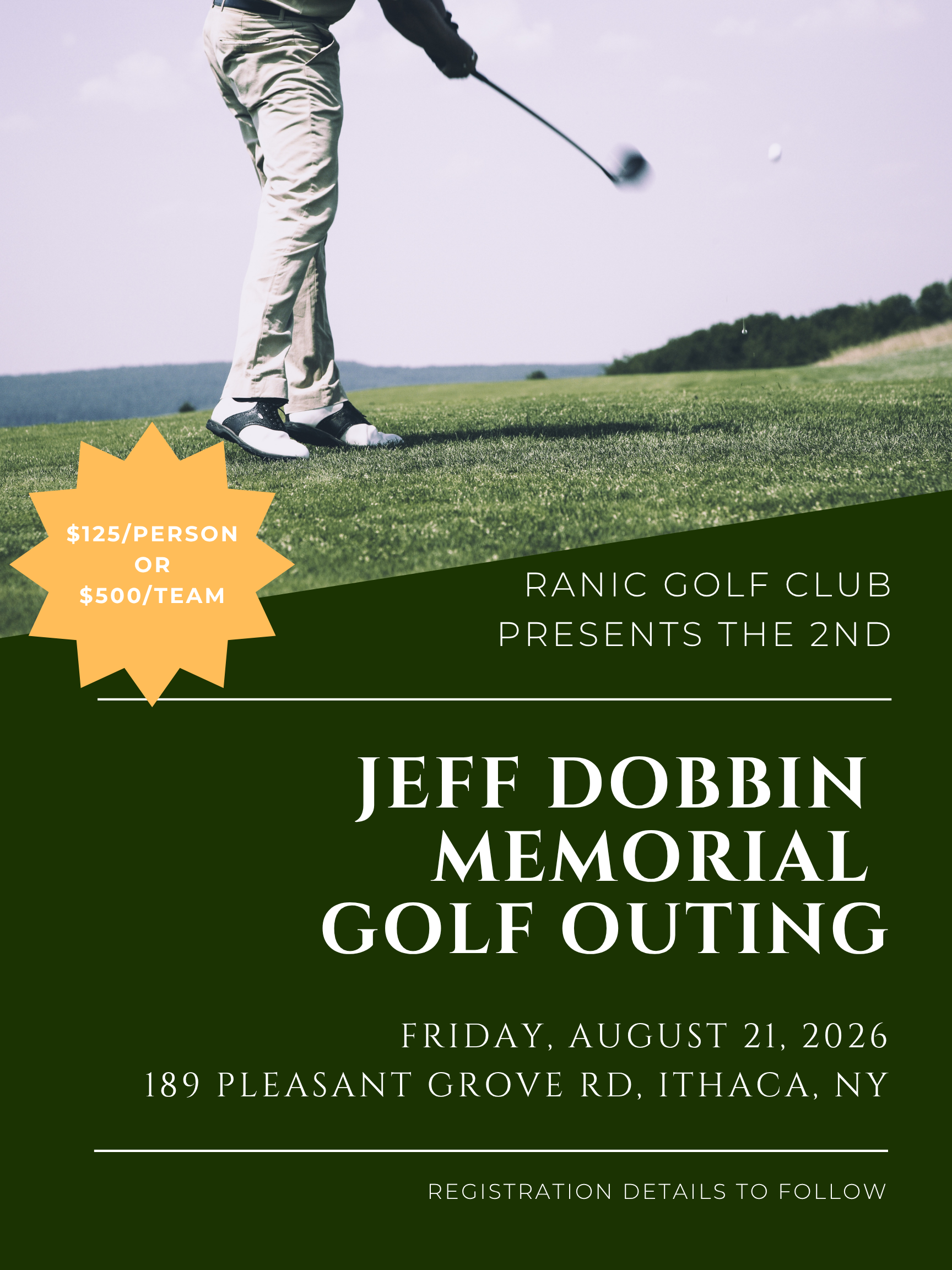 2nd Jeff Dobbin Memorial Golf Outing