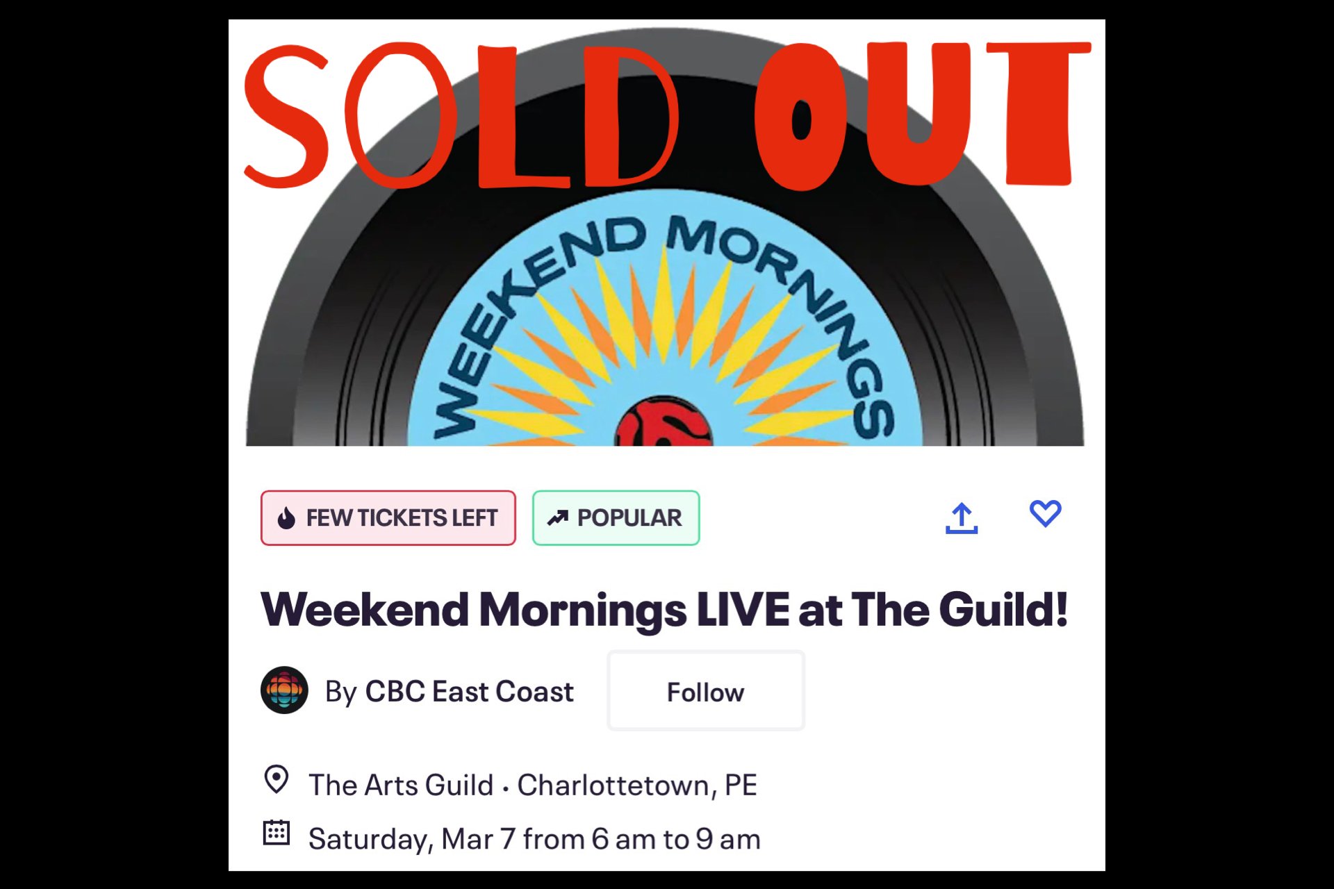 Weekend Mornings LIVE at The Guild!