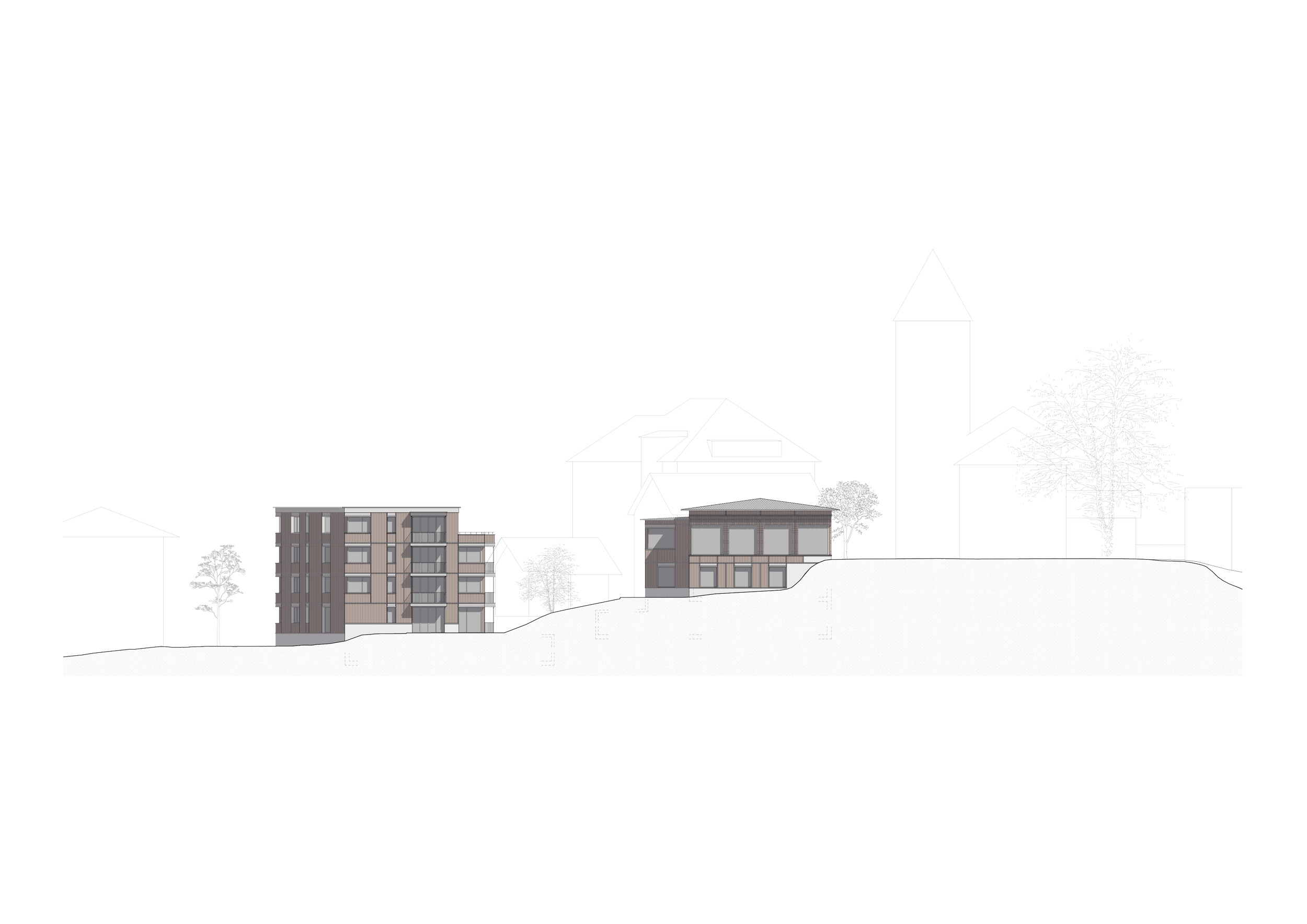 Pfarreizentrum Westfassade.png