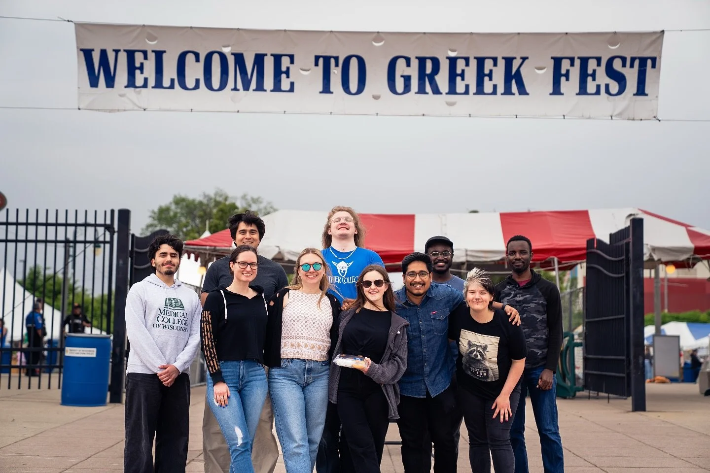 Summertime means lab bonding at all the local festivals. First up was Greek Fest 🇬🇷