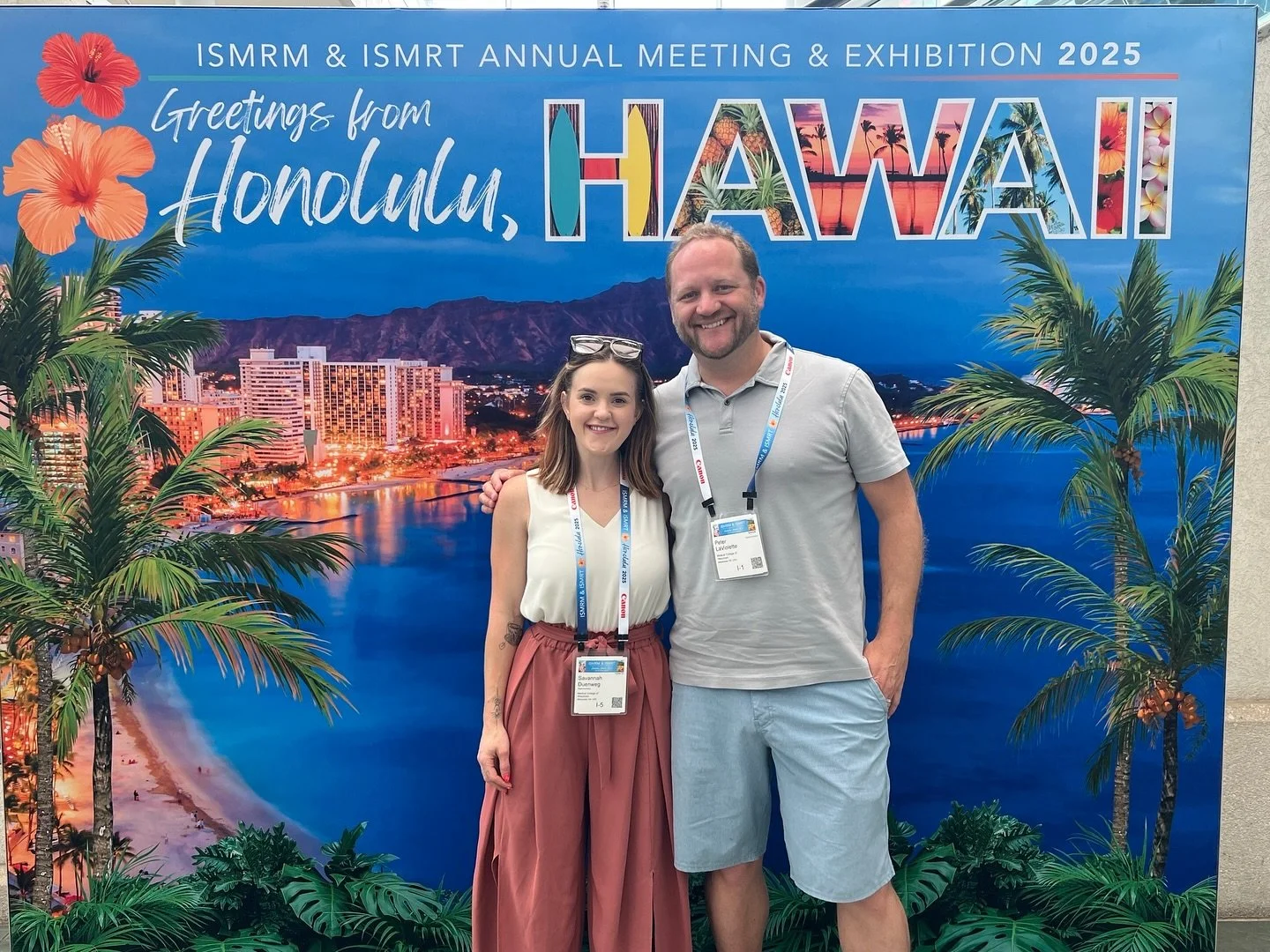 Conference Season is underway!! 

ISMRM 2025- Drs Duenweg and LaViolette traveled to Honolulu where Dr Savannah Duenweg presented on her research in our lab. They were joined by a gaggle of other @medicalcollegeofwi researchers 🌺
AUA 2025- Dr Duenwe