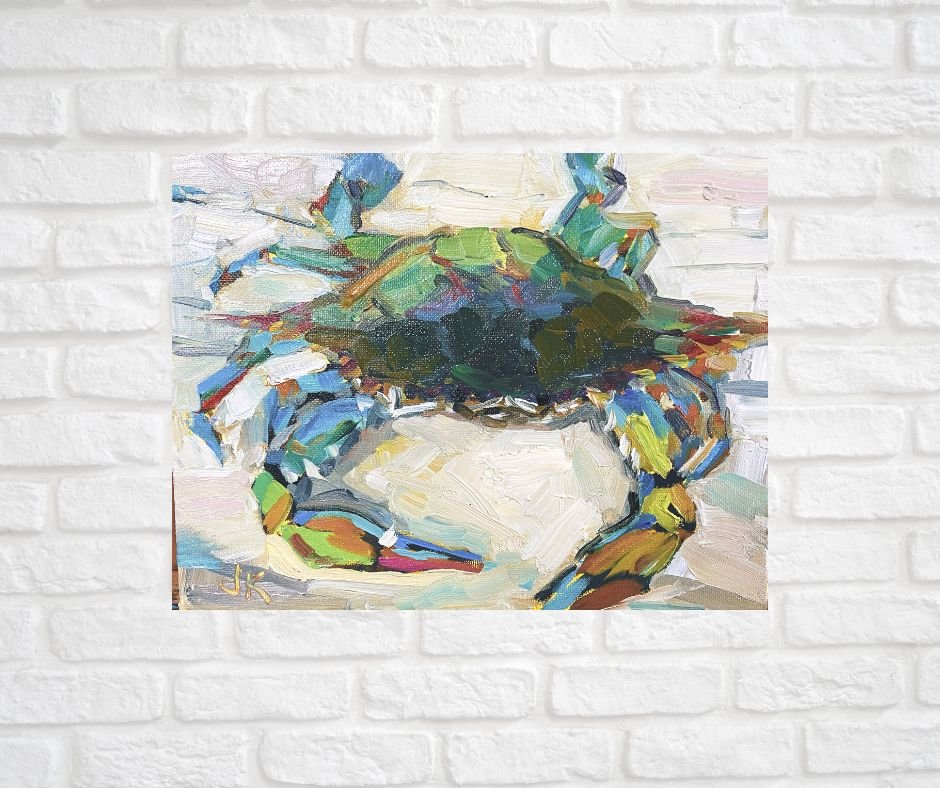 Mardi Gras Crab Print