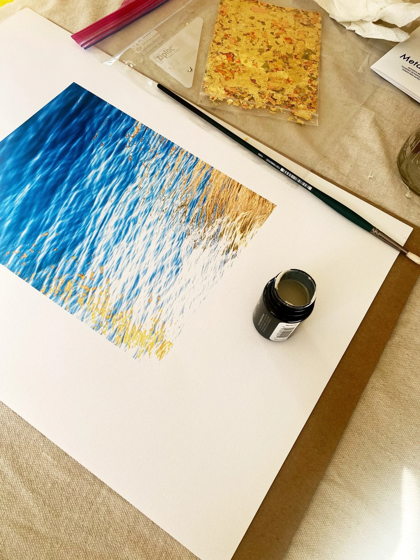 Works on paper. 
&ldquo;Lumen Tides&rdquo; 
New on Minted&hellip; link in bio.
.
📷@catherinehartiganphotography
📍Fairfield County, CT
.
.
.
.
.
#lumen #catherinehartiganphotography #mixedmedia #waterphotographer #worksonpaper