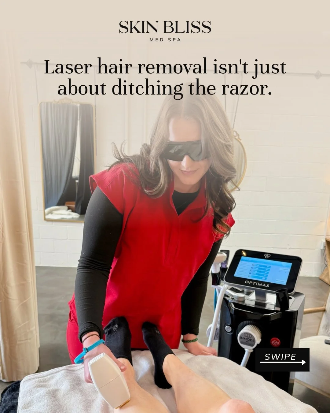 Smooth skin. No razor. No in-growns. No dark spots. Just you, ready to go. &hearts;️

Imagine waking up and not once thinking about shaving. No last-minute panic before a trip. No razor burn. No in-growns that don't look cute (and hurt too!).

That's