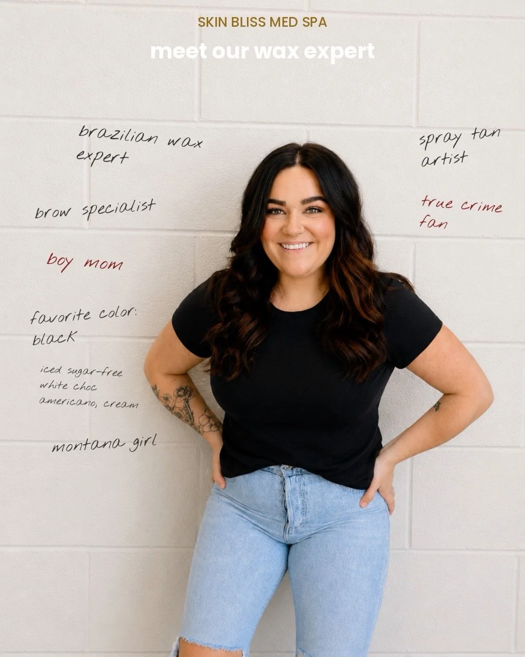 Meet Courtney!! the newest member of Skin Bliss, and the esthetician who makes Brazilian waxing feel like catching up with a friend. 👩🏼&zwj;🐰&zwj;👩🏽

A born-and-raised Montana girl, Courtney has been a licensed esthetician since 2011, honing her