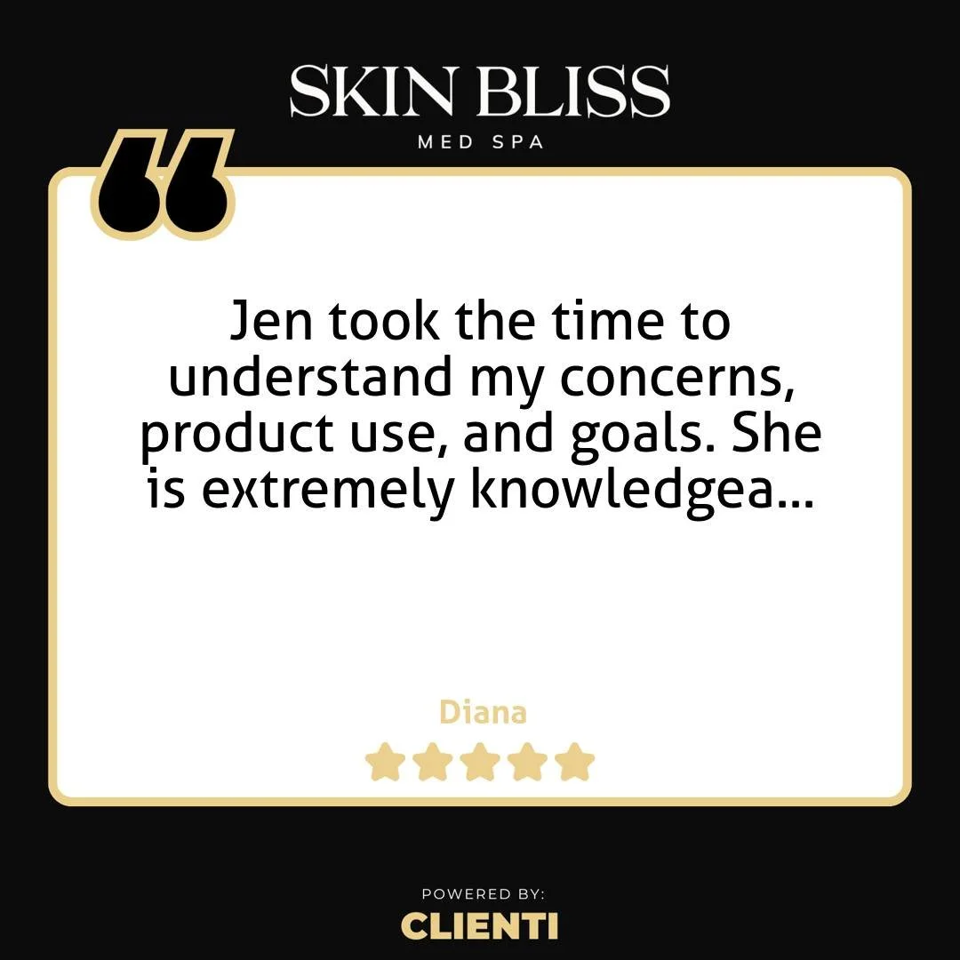 Thank you Diana for the 5-Star Google Review: "Jen took the time to understand my concerns, product use, and goals. She is extremely knowledgeable and very caring."