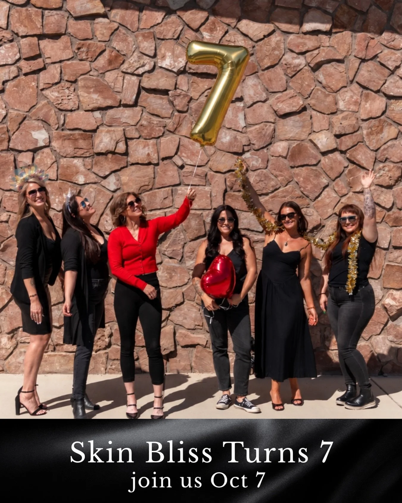 We&rsquo;re feeling lucky&mdash;Skin Bliss is turning 7! 🎲 🍒🪩

Save the date for our Lucky 7 Birthday Celebration on October 7! We&rsquo;re planning a fun evening filled with celebration, surprises, and plenty of Skin Bliss magic.

More details co