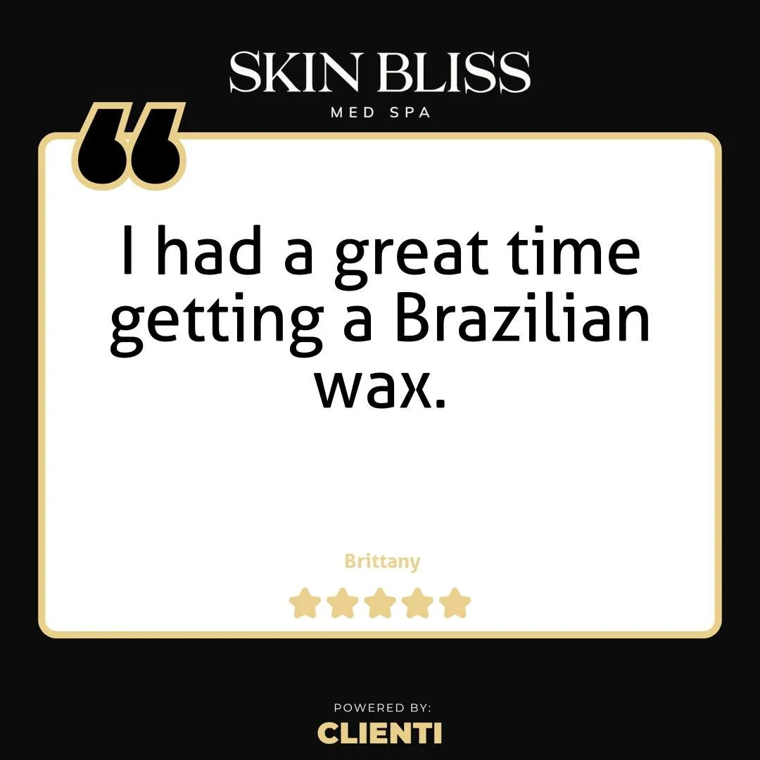 Thank you Brittany for the 5-Star Google Review: "I had a great time getting a Brazilian wax."