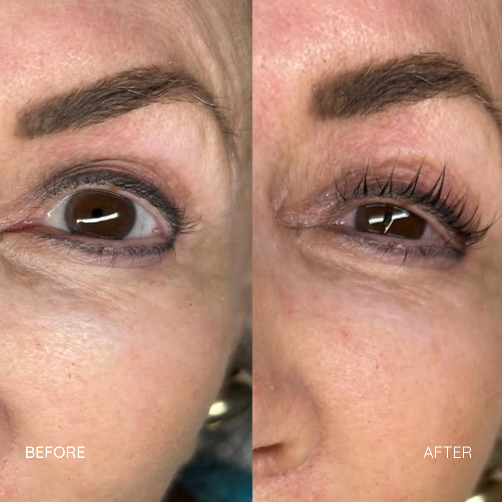Lash lift on Stacey’s beautiful long lashes 