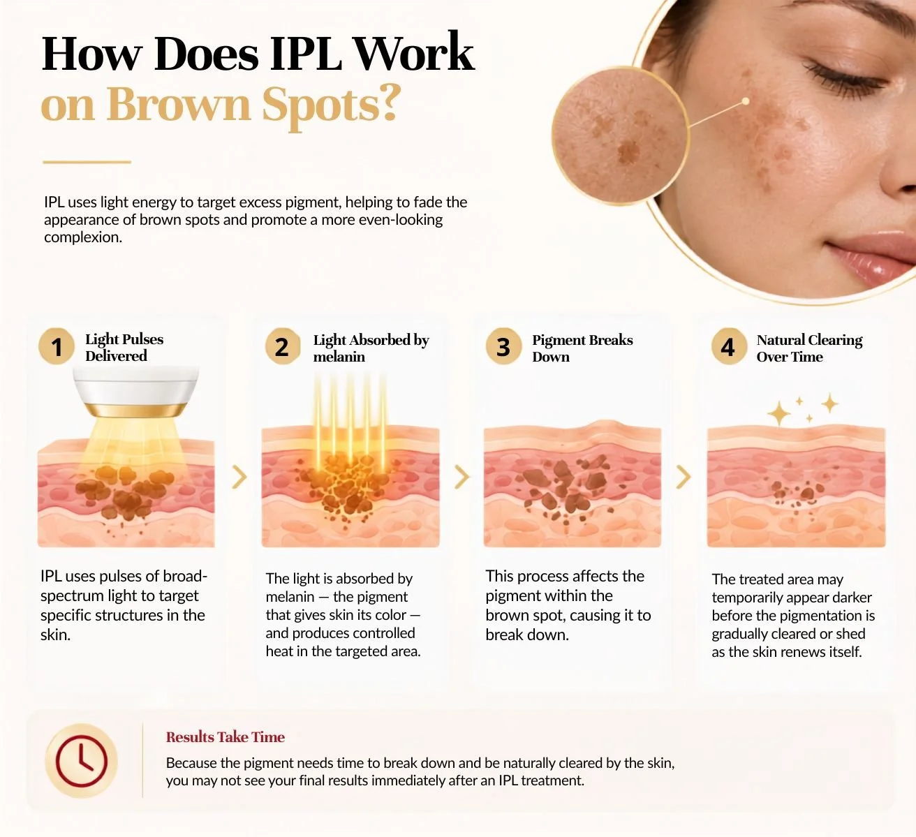How Does IPL Work on brown spots