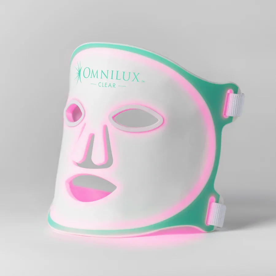 Omnilux Clear Blue and Red Light Therapy Mask