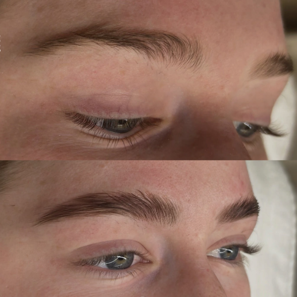 Brow lamination and tint