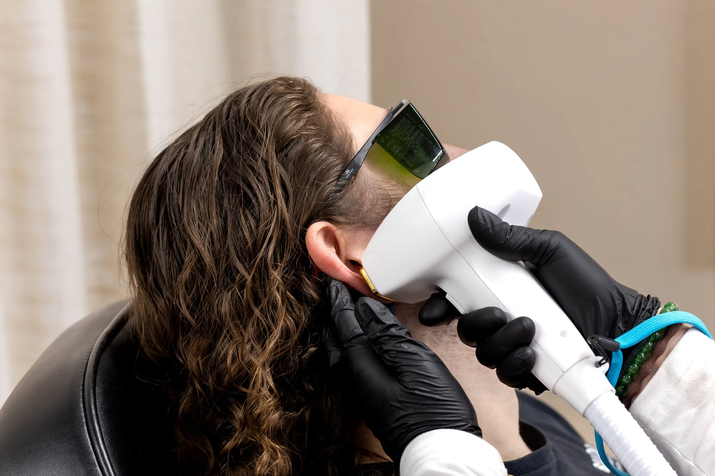 Laser hair removal for men's ears