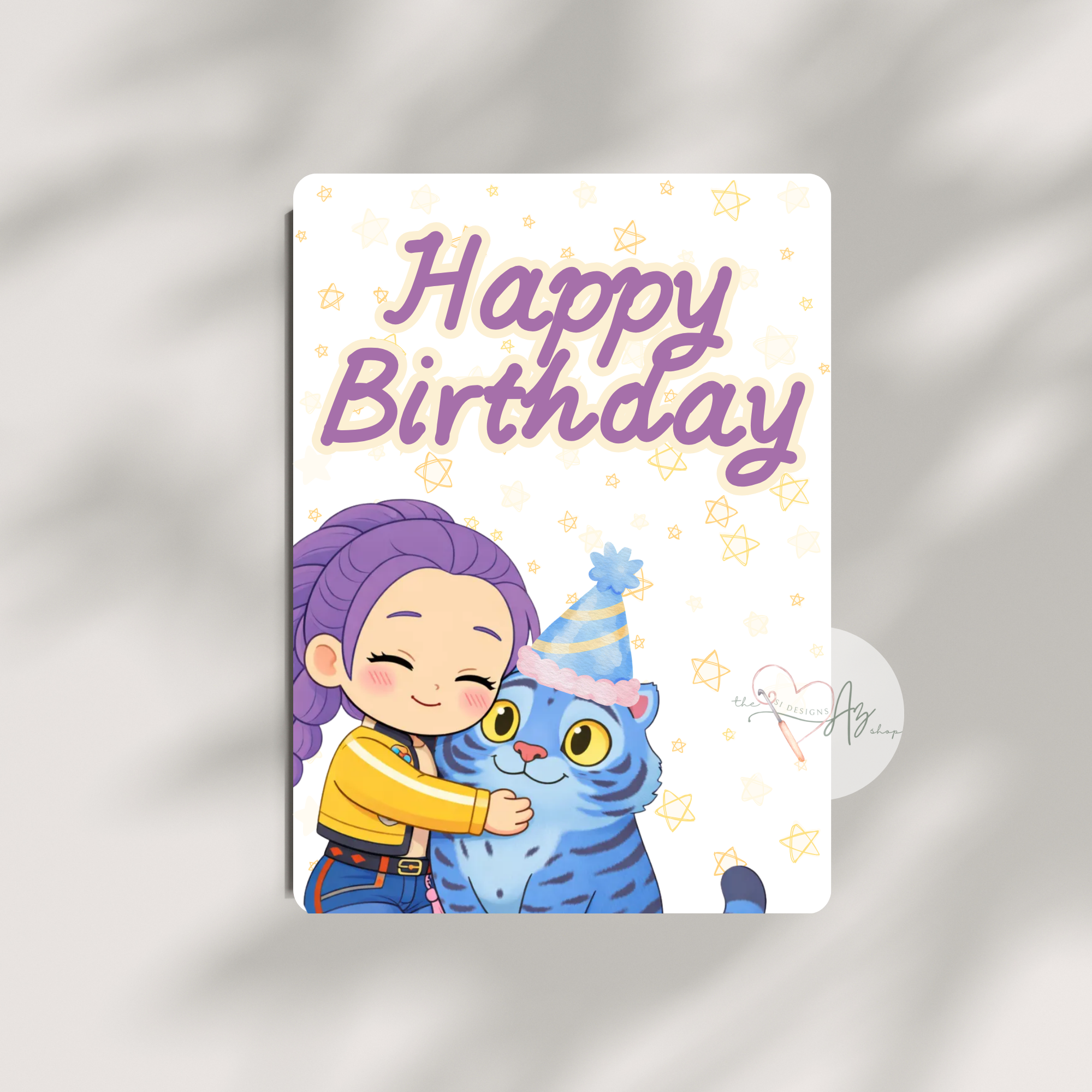 Demon Hunter Duo Birthday Card