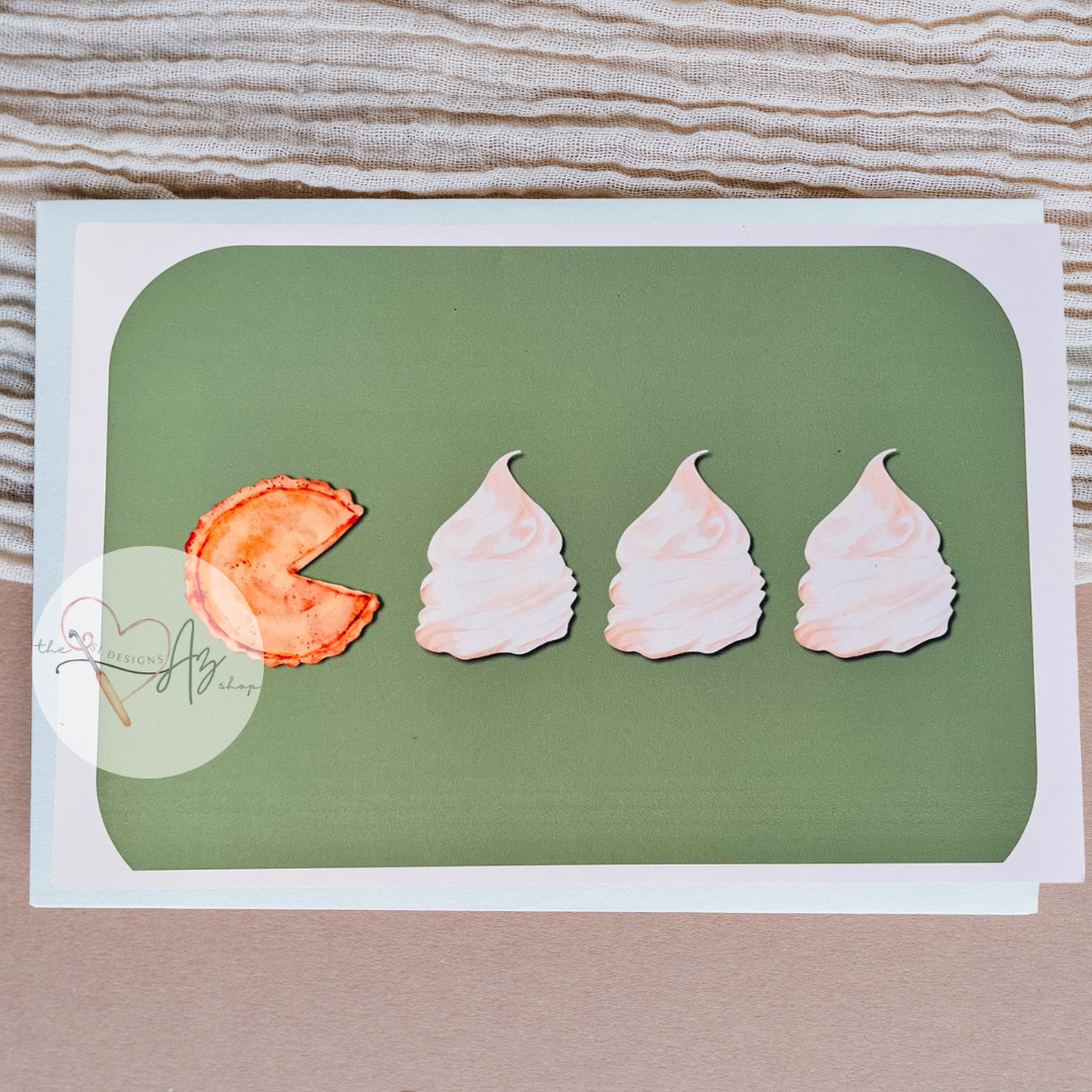 Hungry Pumpkin Greeting Card