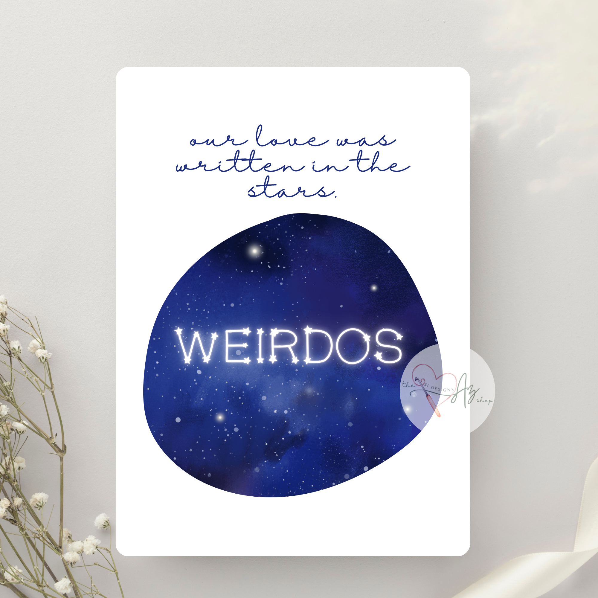 Weirdos in the Stars Love Card