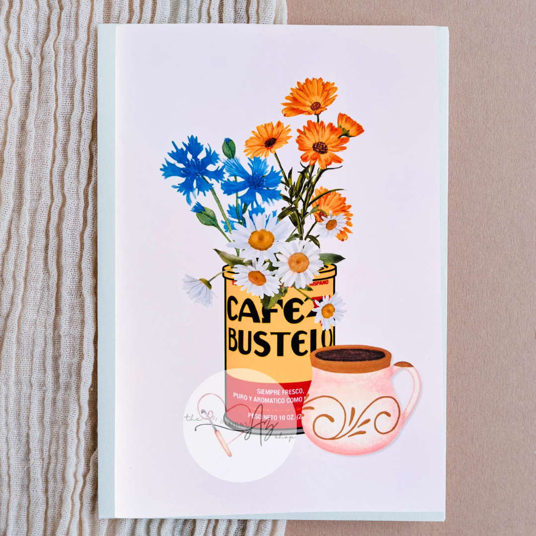 Coffee Can Greeting Card