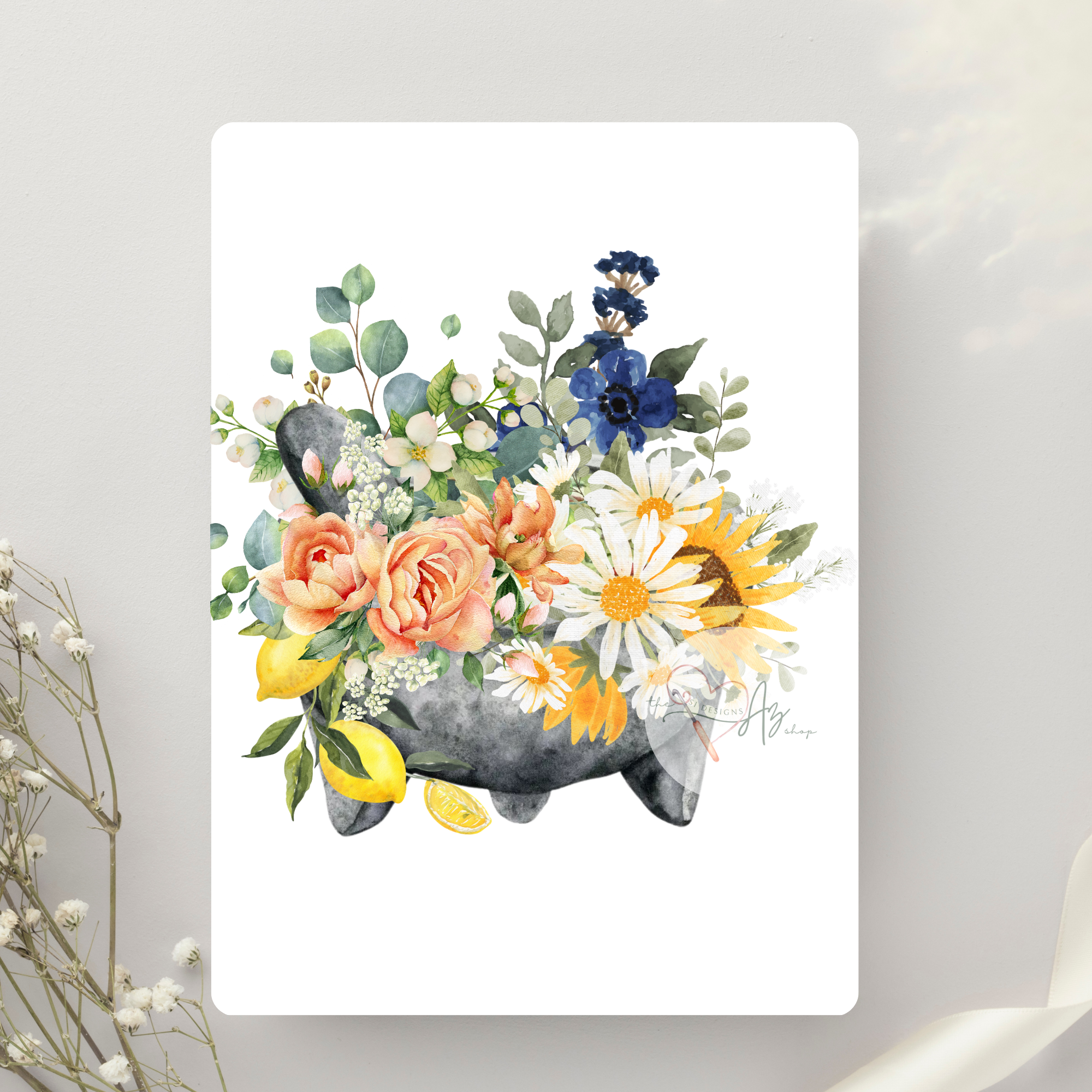 Molcajete & Flowers Greeting Card