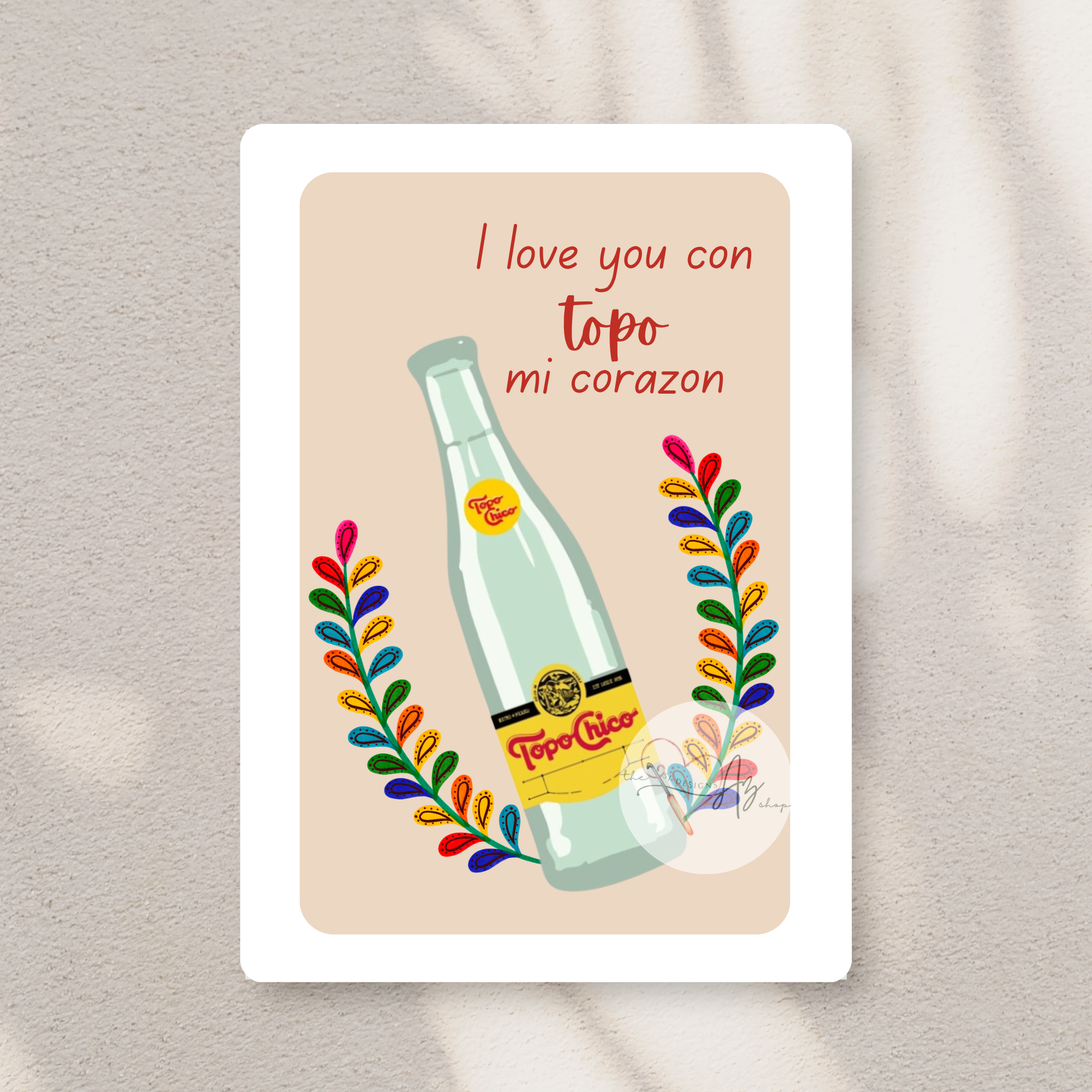 Con Topo Mi Corazón Greeting Card