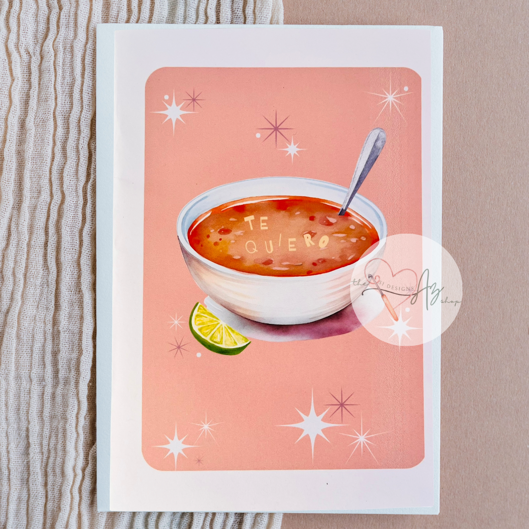 'Te Quiero' Love Note Card