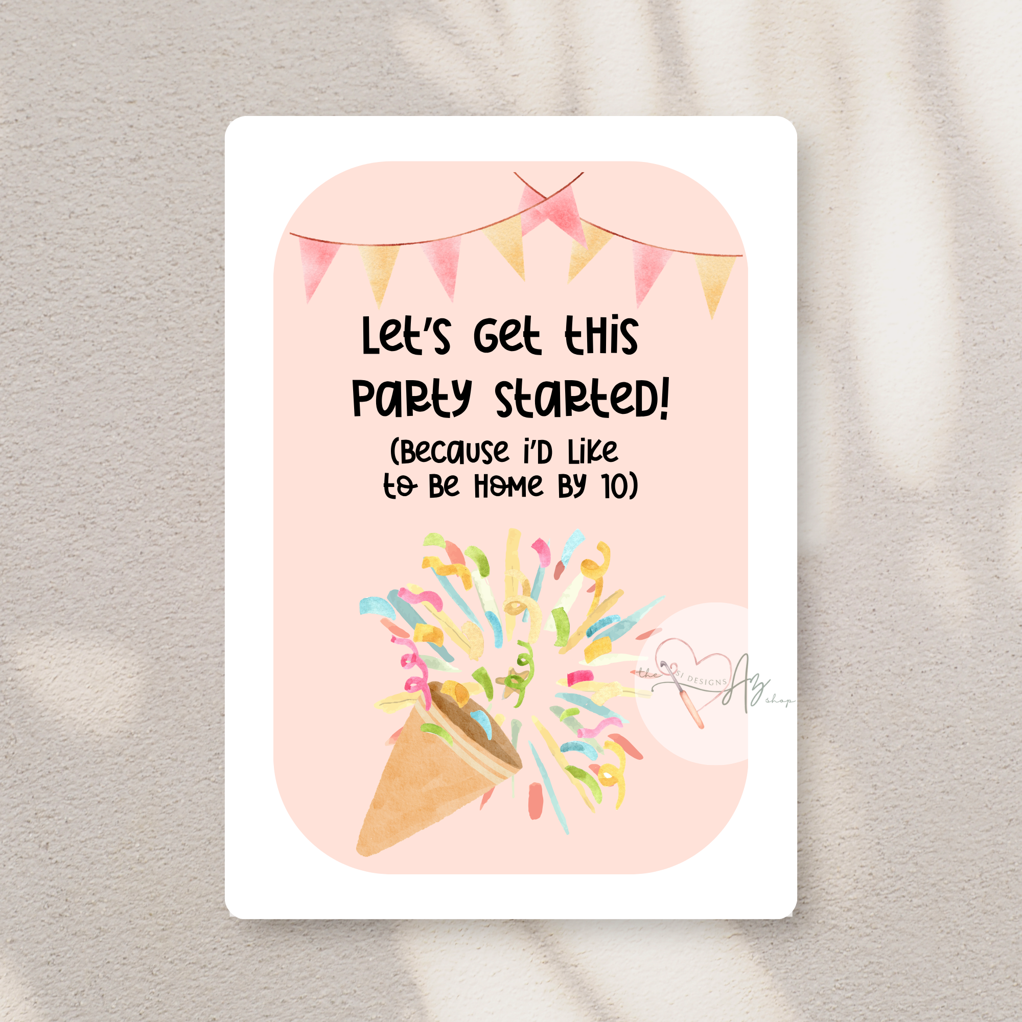 Home by 10 Birthday Card