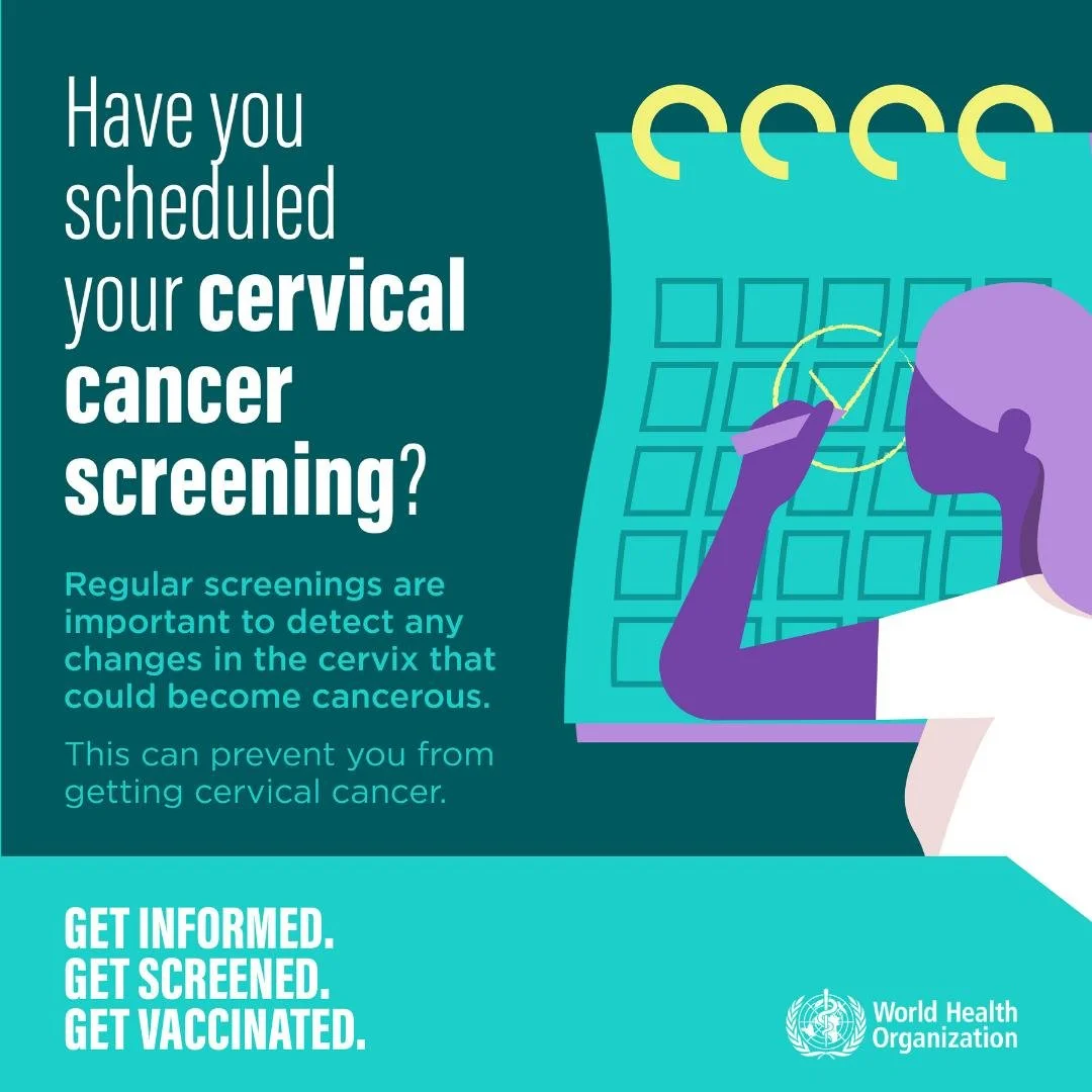 January is #CervicalCancer Awareness Month! Cervical cancer is common but can be prevented through #HPVvax. #TAPforCervicalCancer #gwccTAP
Infographics by the World Health Organization @who.