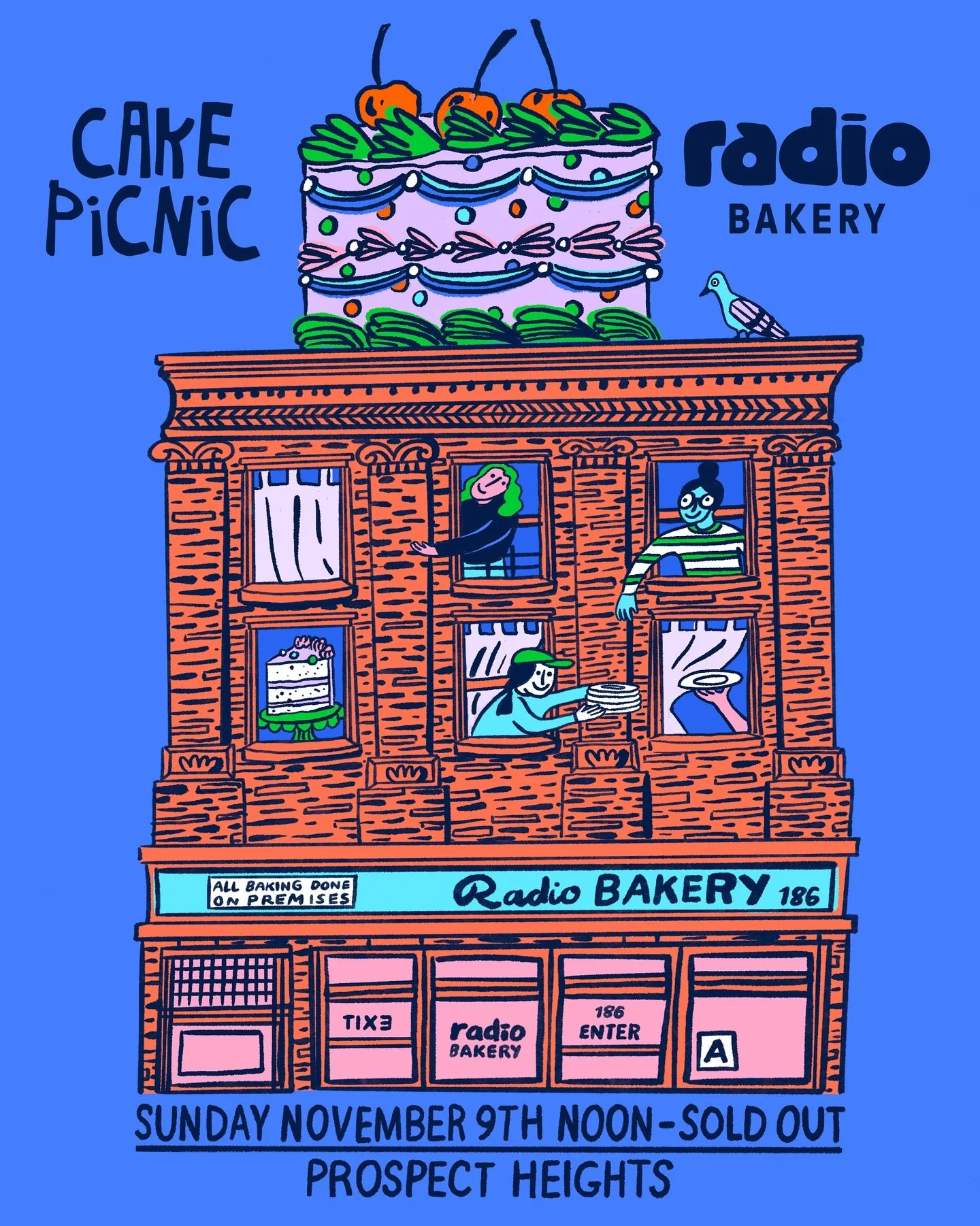 RADIO x CAKE PICNIC&trade;️ 🍰

We are collaborating with @saltedrye - the ICONIC FOUNDER of CAKE PICNIC&trade;️ to bring a ONE day only cake collab to radio bakery in PROSPECT HEIGHTS. 

We&rsquo;ll be serving up slices of two different cakes:

❤️&z