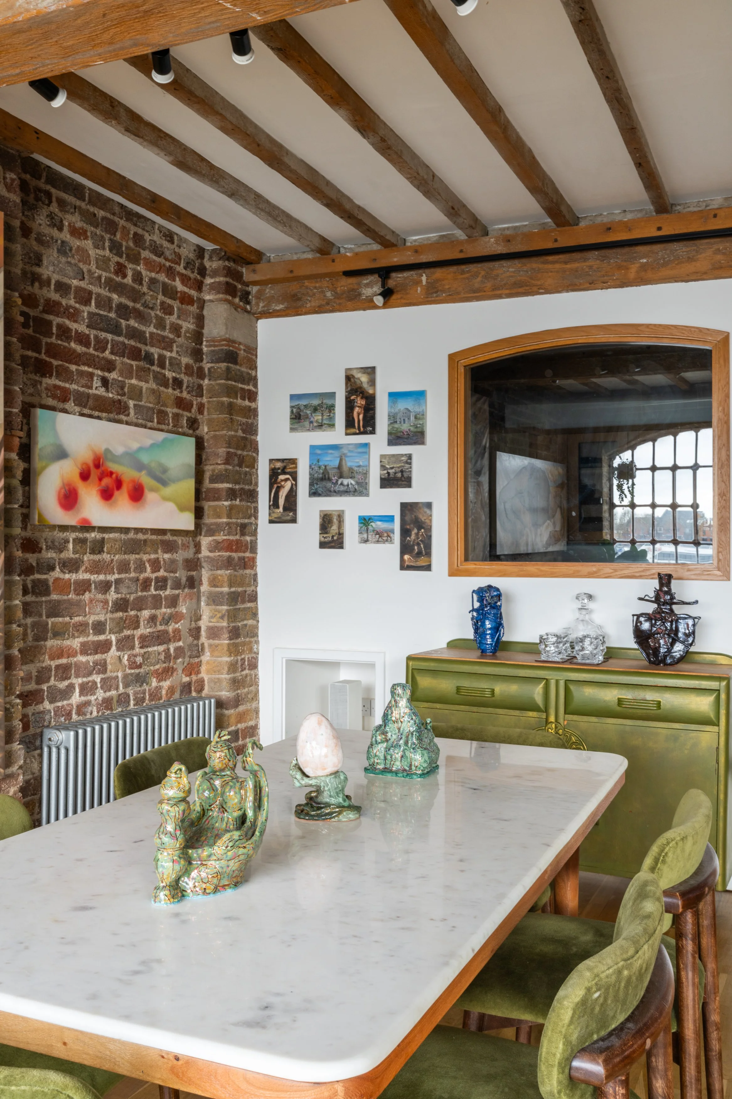 works by Kate Burling, Lisa Ivory and James Mortimer.