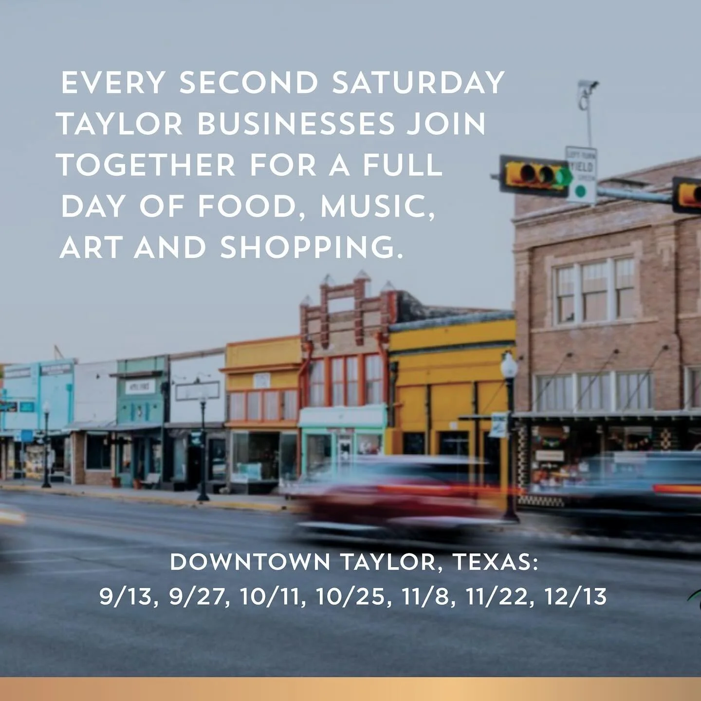 Every Second Saturday, downtown Taylor businesses join together for a full day of food, music, art and shopping.

Stop by our sales gallery (109 W 4th Street) between 11am-3pm and view our new condominium floorplans and finish outs for The Ferguson, 