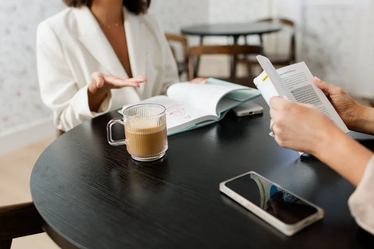 Coffee and conversation at Clubhouse OC
