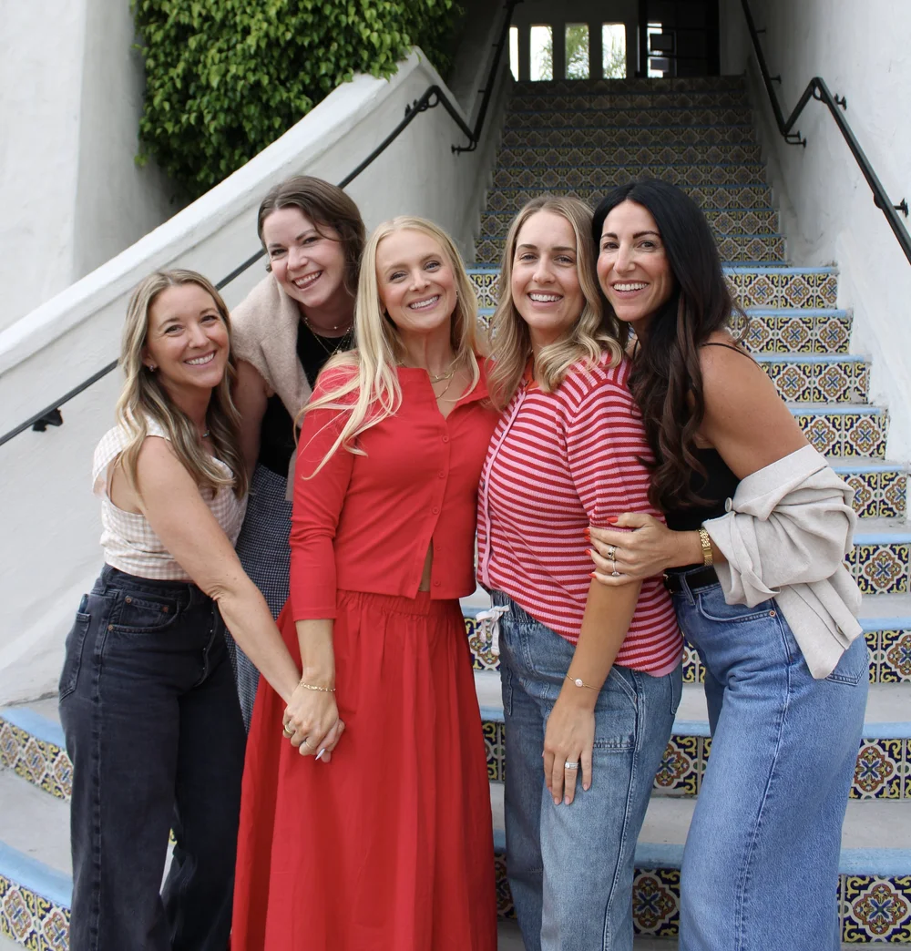 Friends on the stairs