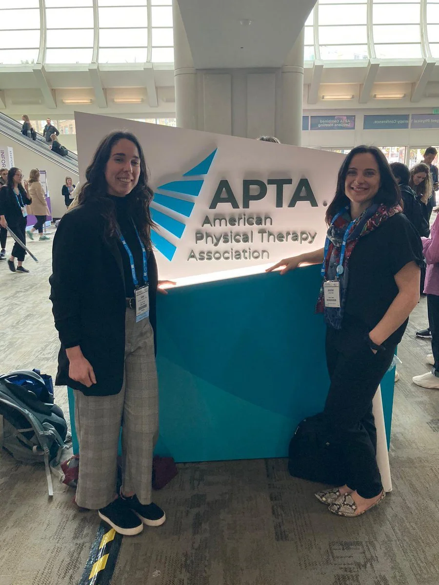 Dr. Jennifer O'Neil and her colleague at the American Physical Therapy  Association Congres.  