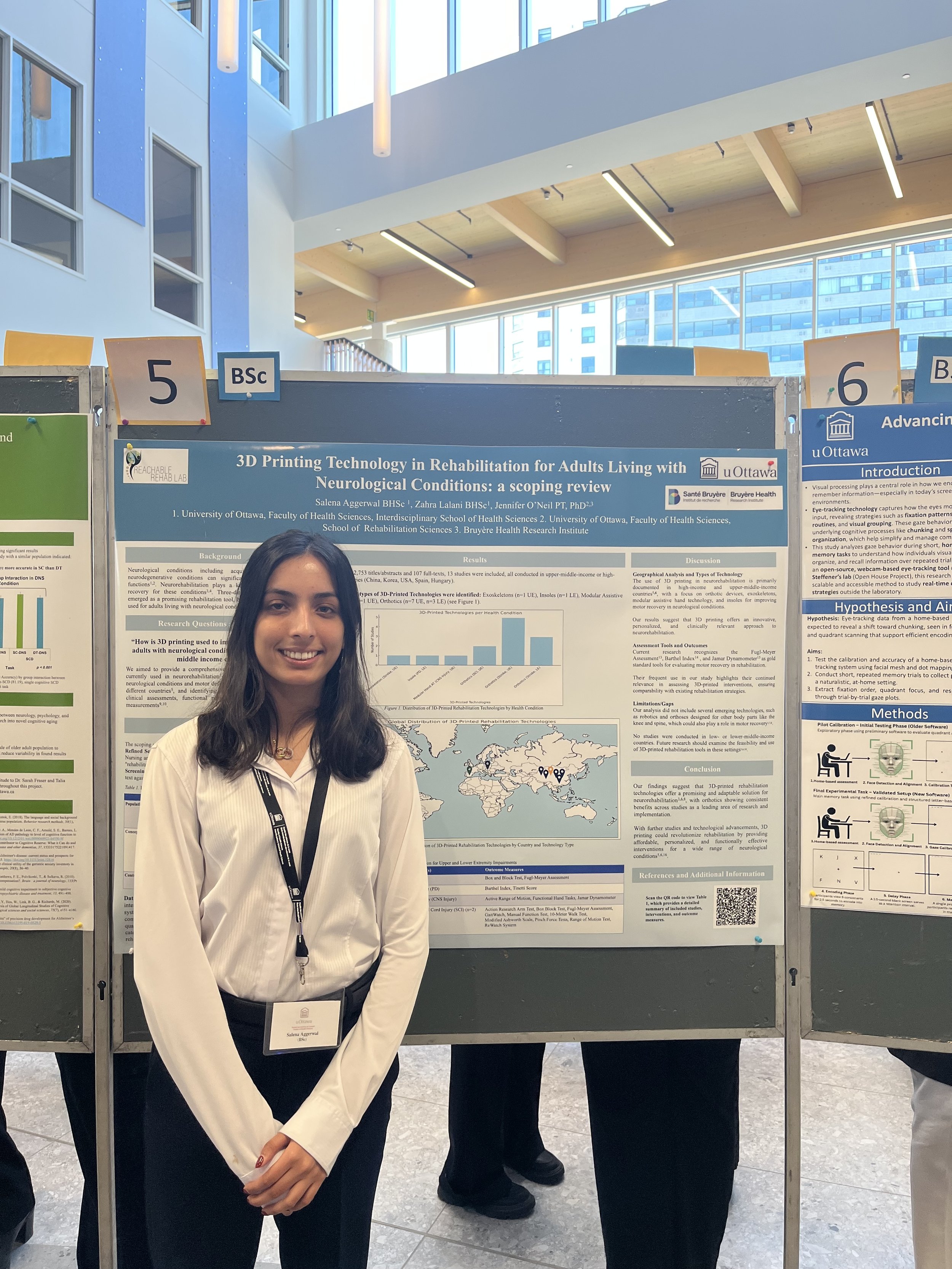 Salena presenting findings from her scoping review at the uOttawa Research Day 2025