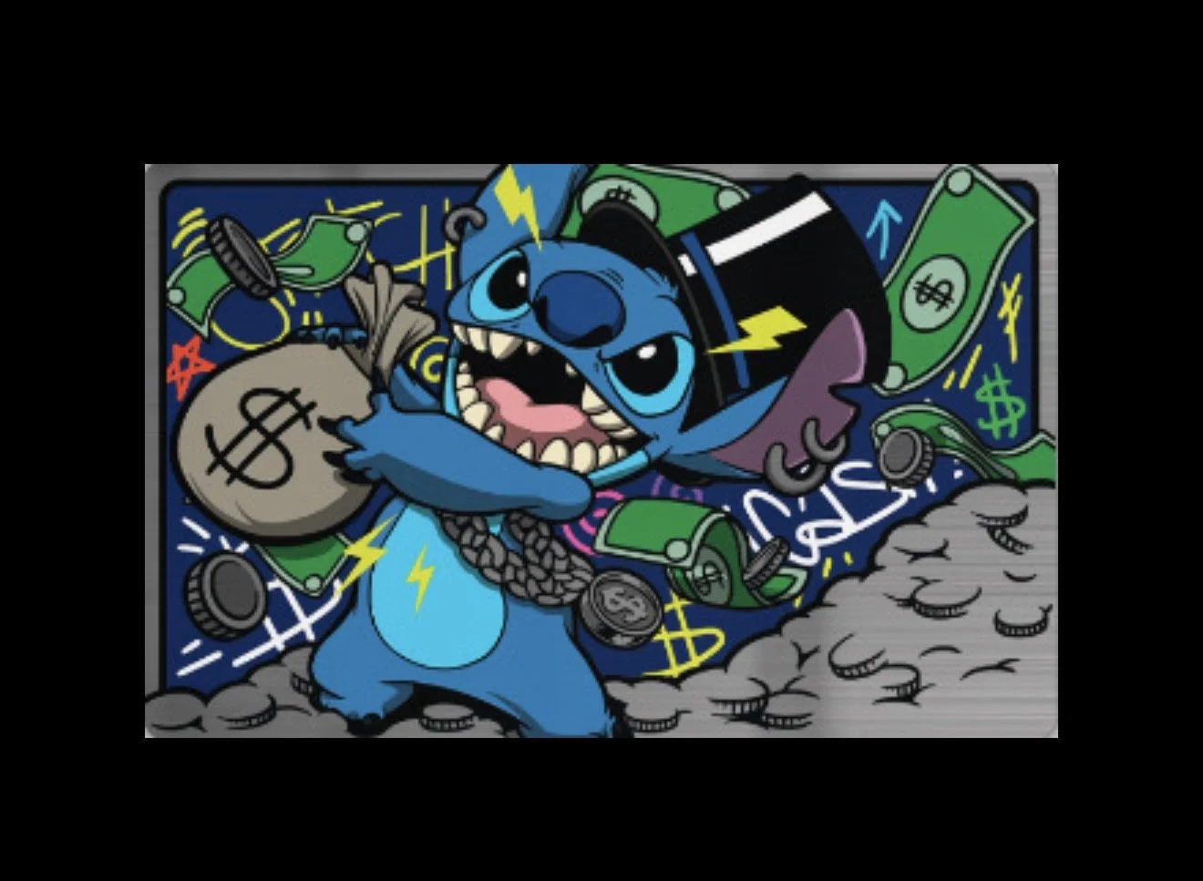 A credit card with Stitch design.