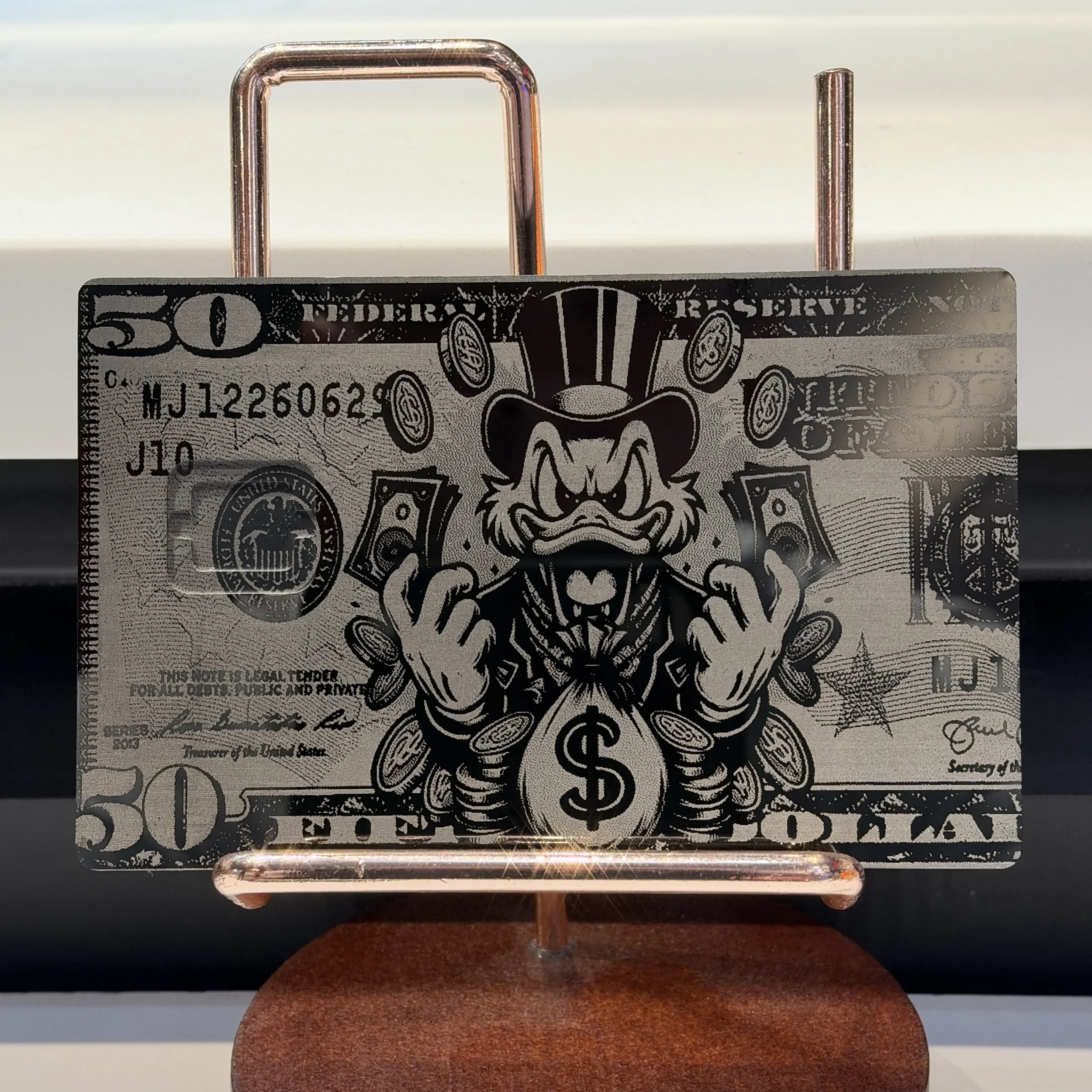 Scrooge McDuck 50 Dollar Bill BW.jpg