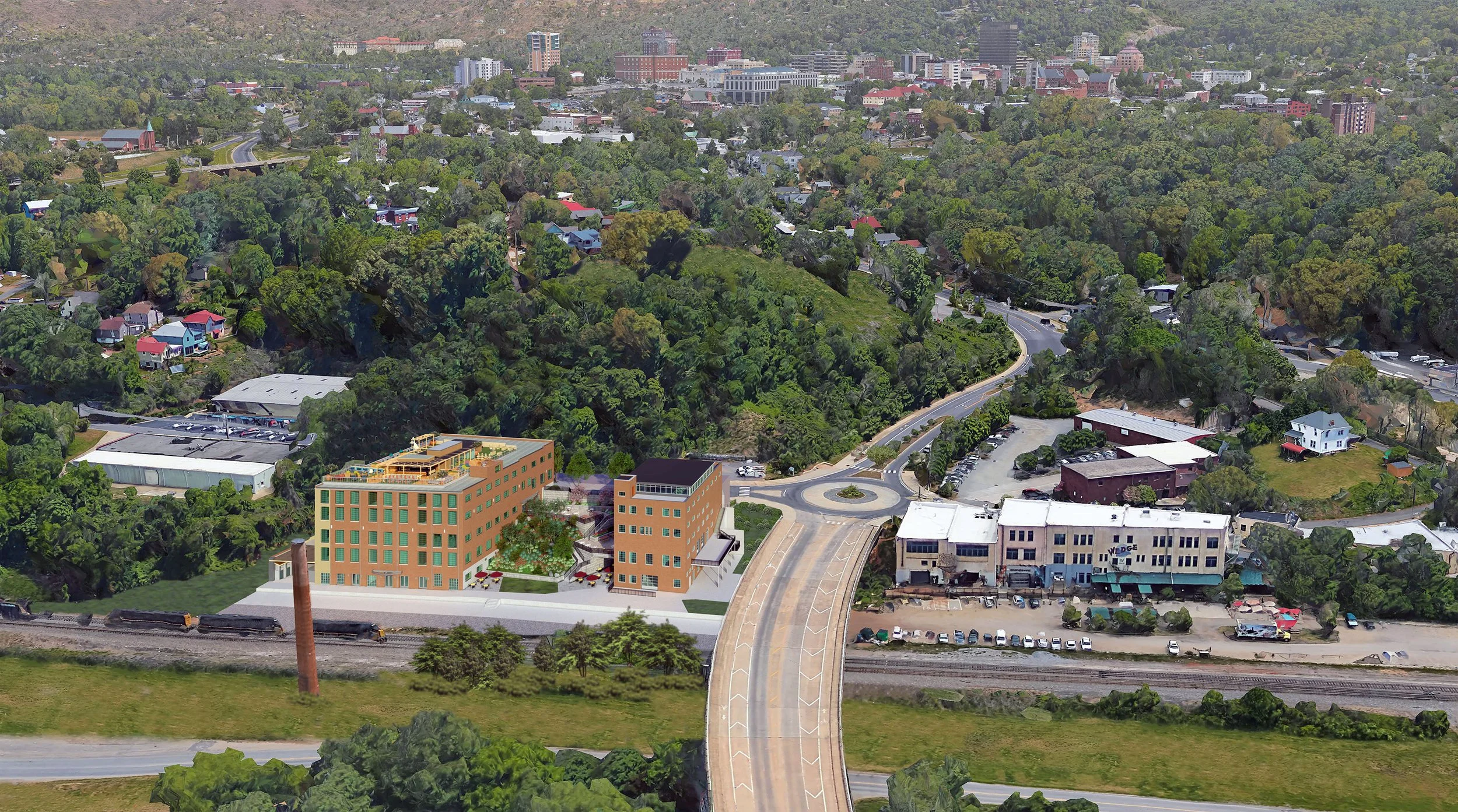 95 and 109 Roberts St Asheville NC - Aerial 1a.jpg