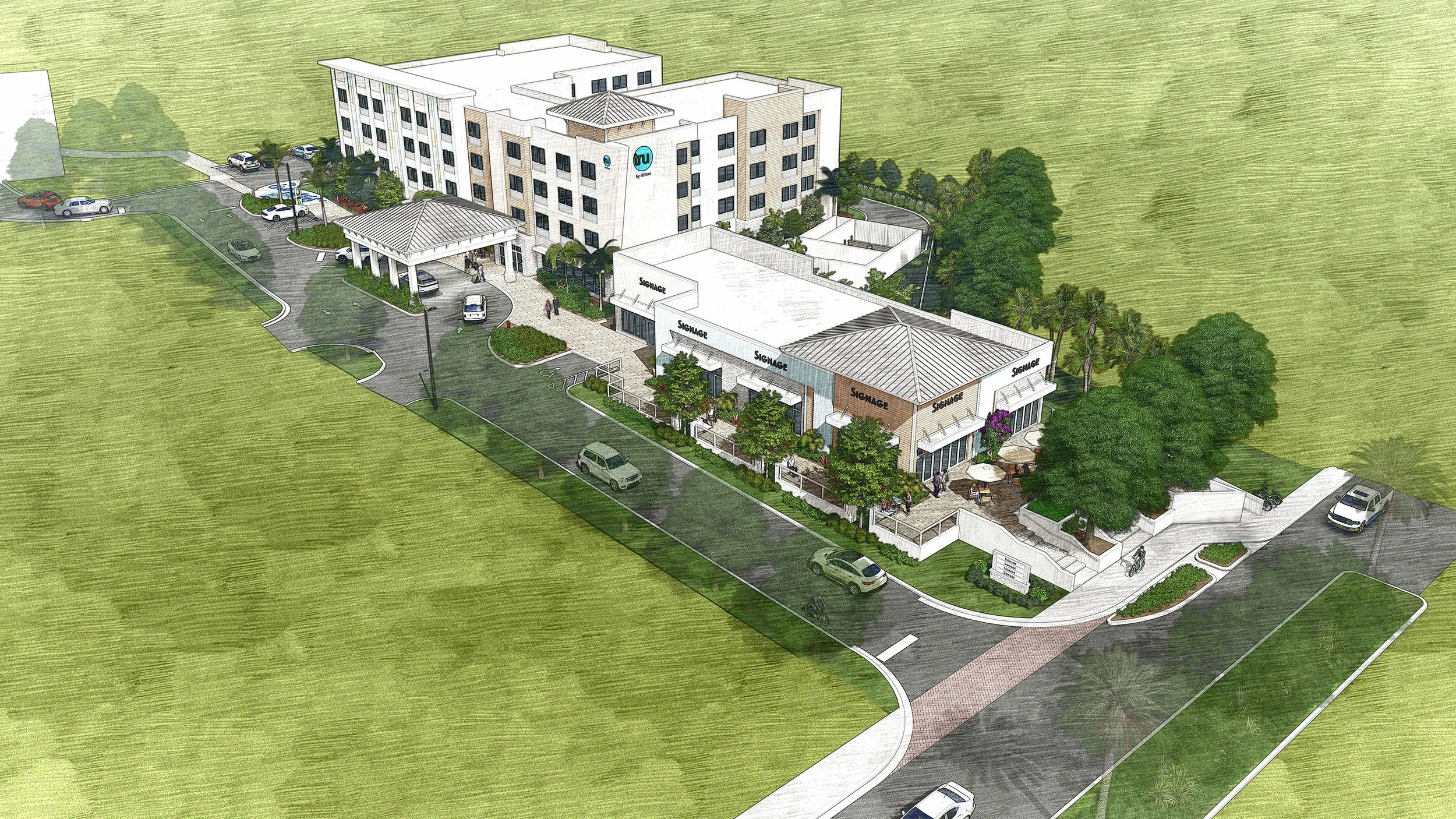 TRU Hotel Stuart FL - rendering 1v3 sketchy.jpg