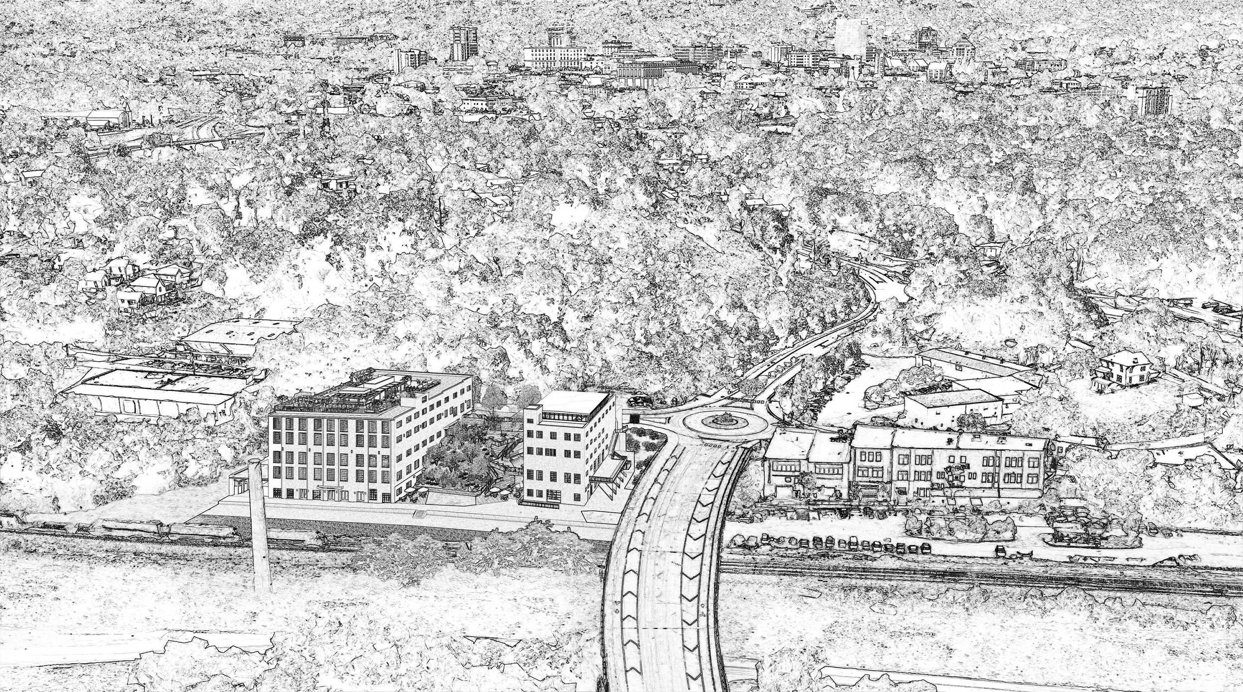 95 and 109 Roberts St Asheville NC - Aerial 1b.jpg