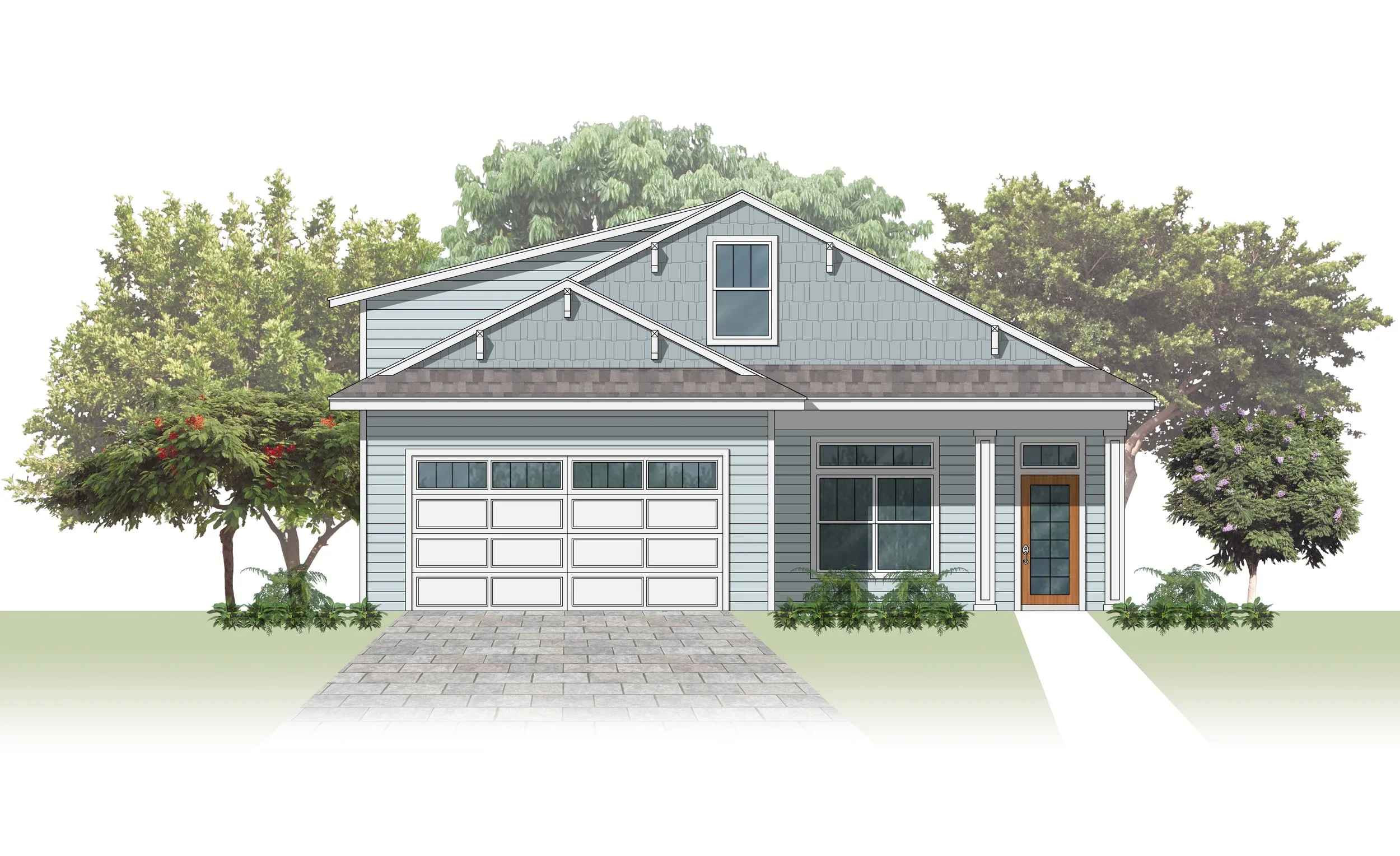 The Laurel 2-story Elevation v2 Landscaped.jpg