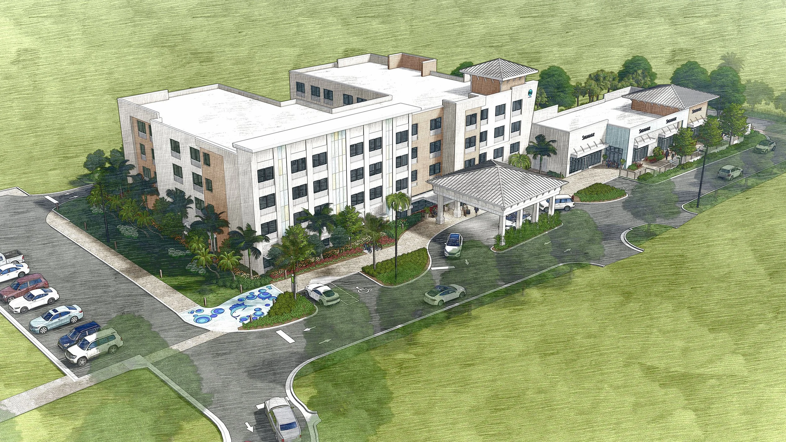 TRU Hotel Stuart FL - rendering 3v3 sketchy.jpg