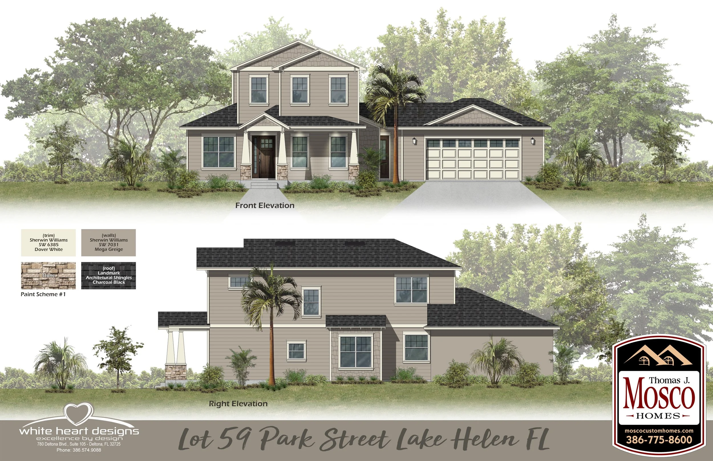 Gregorski Residence - Elevations v2 with landscaping.jpg