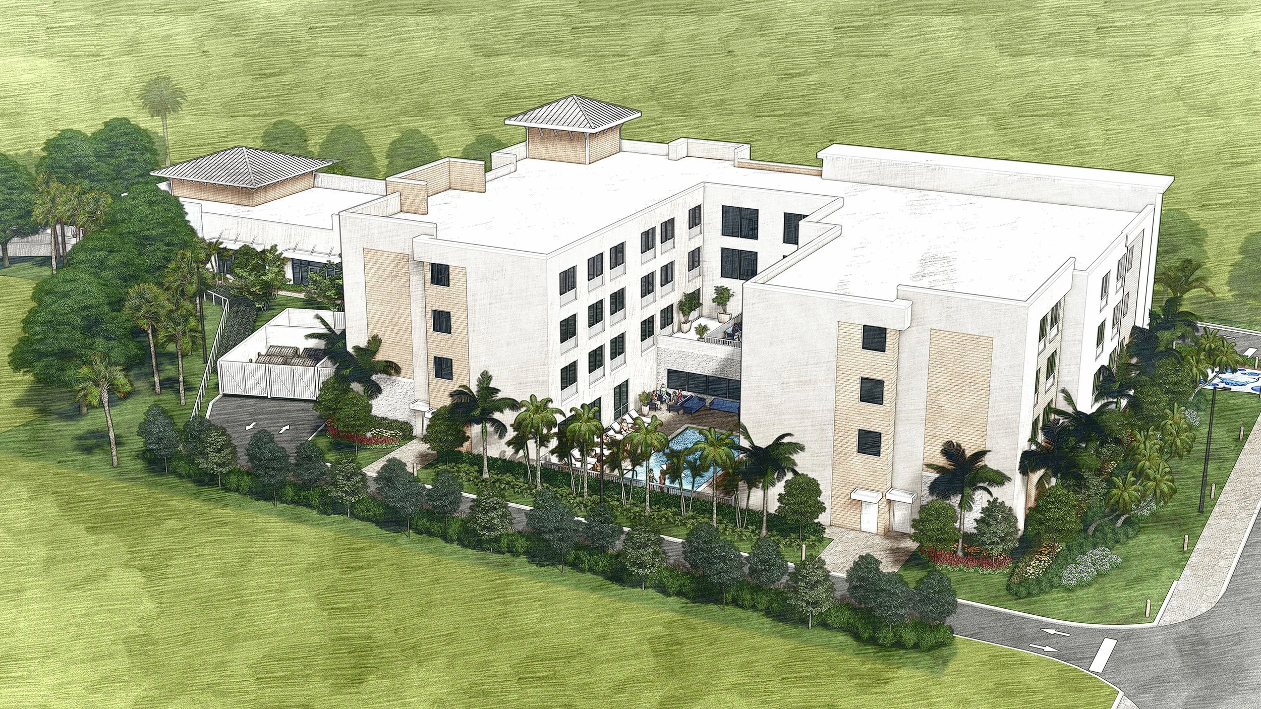 TRU Hotel Stuart FL - rendering 4v3 sketchy.jpg