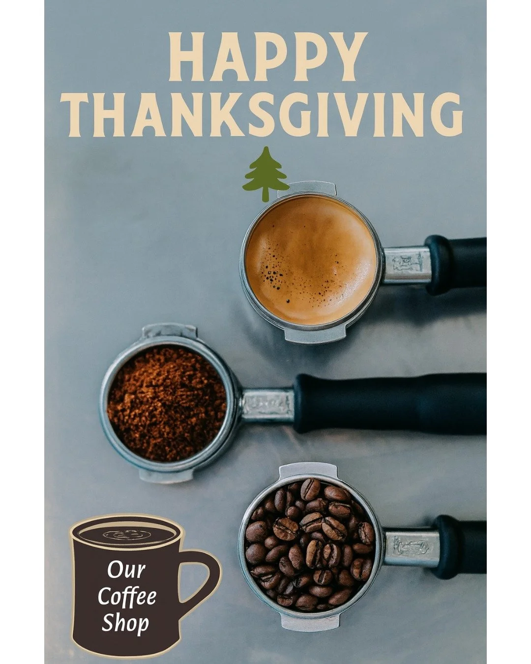 May your Thanksgiving be filled with family, joy, gratitude&hellip;
and of course, LOTS of coffee to keep the holiday glow going. 😉☕🦃
From all of us at Our Coffee Shop, we wish you a cozy, delicious, and memorable holiday!

📍3508 Yadkinville Rd, W