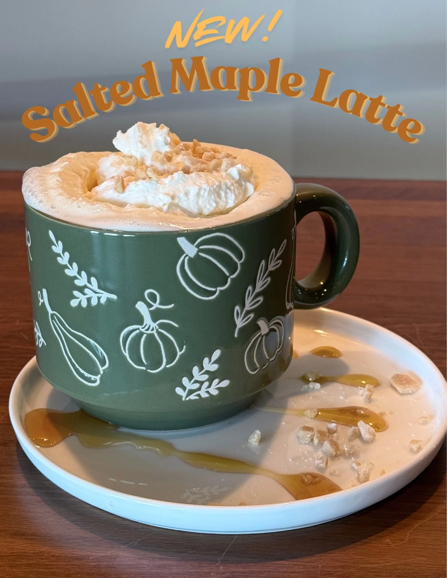 🍁 Our new Salted Maple Latte is available hot or iced! It&rsquo;s the perfect combo of sweet and salty and topped with housemade whipped cream and Vermont Maple candy 🤤 You know you gotta try it!! ✨

#wsnc #winstonsalem #myws #localcoffee